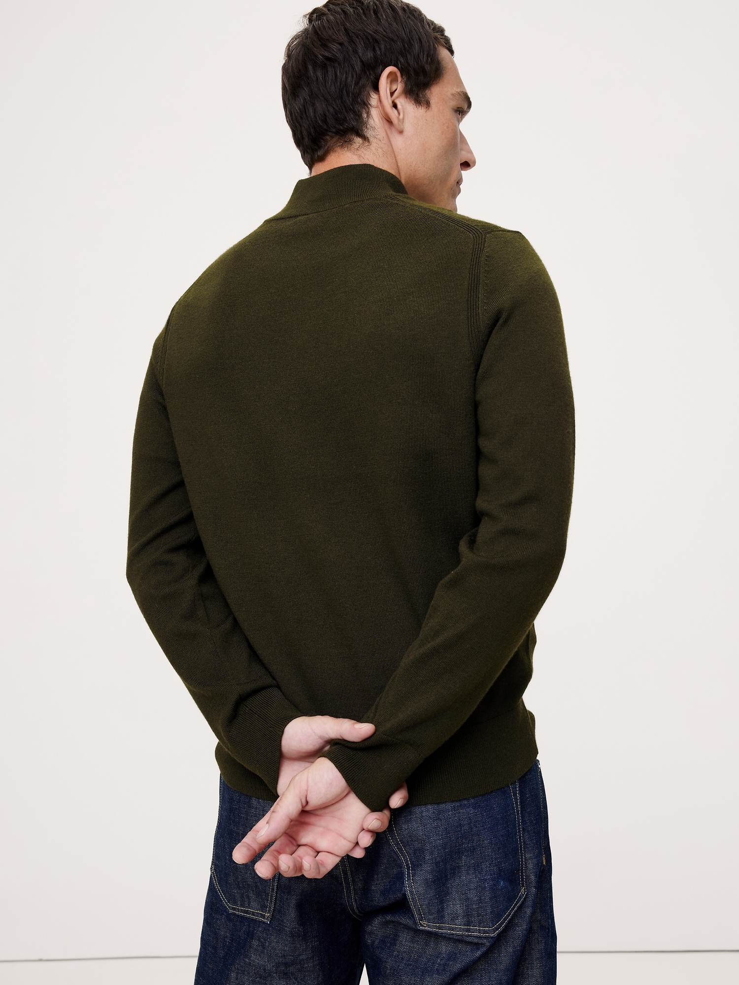Image number 6 showing, Merino Half-Zip Sweater
