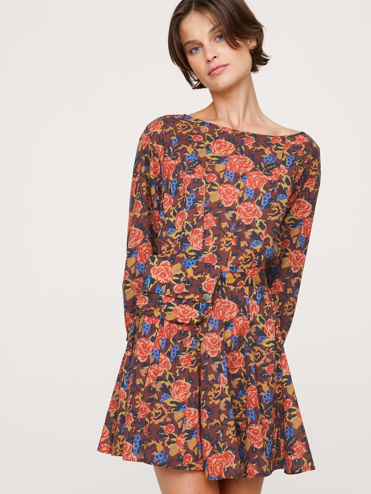 Image number 7 showing, Cotton Mini Dress with Belt Bag