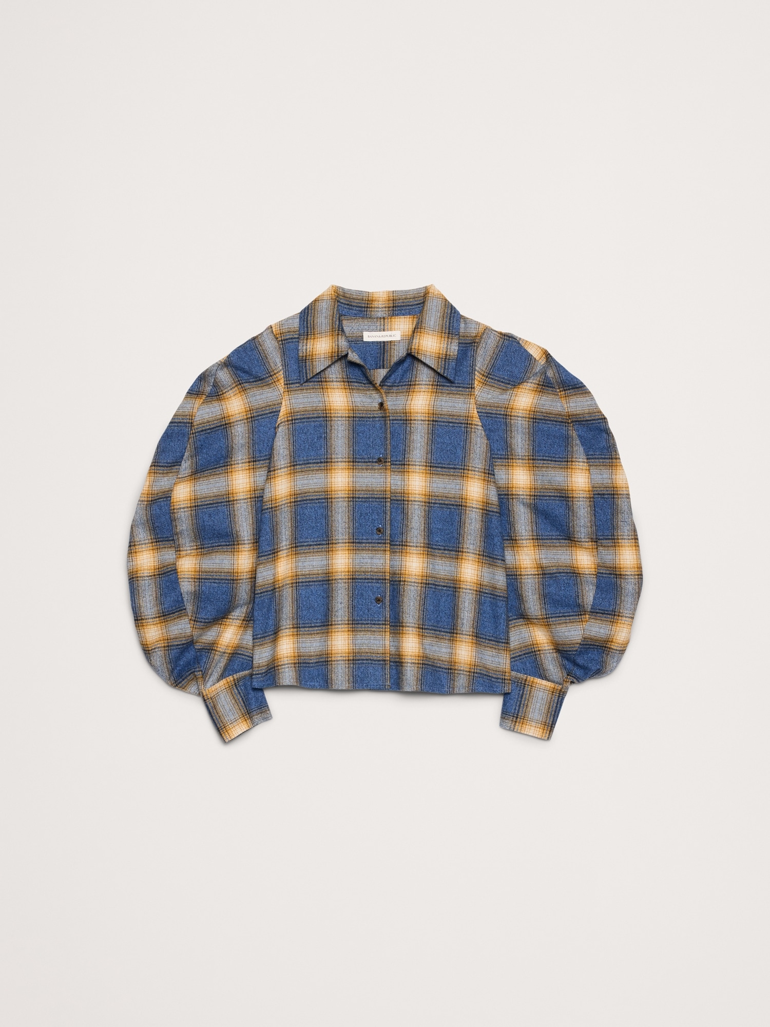 Image number 5 showing, Flannel Volume-Sleeve Shirt