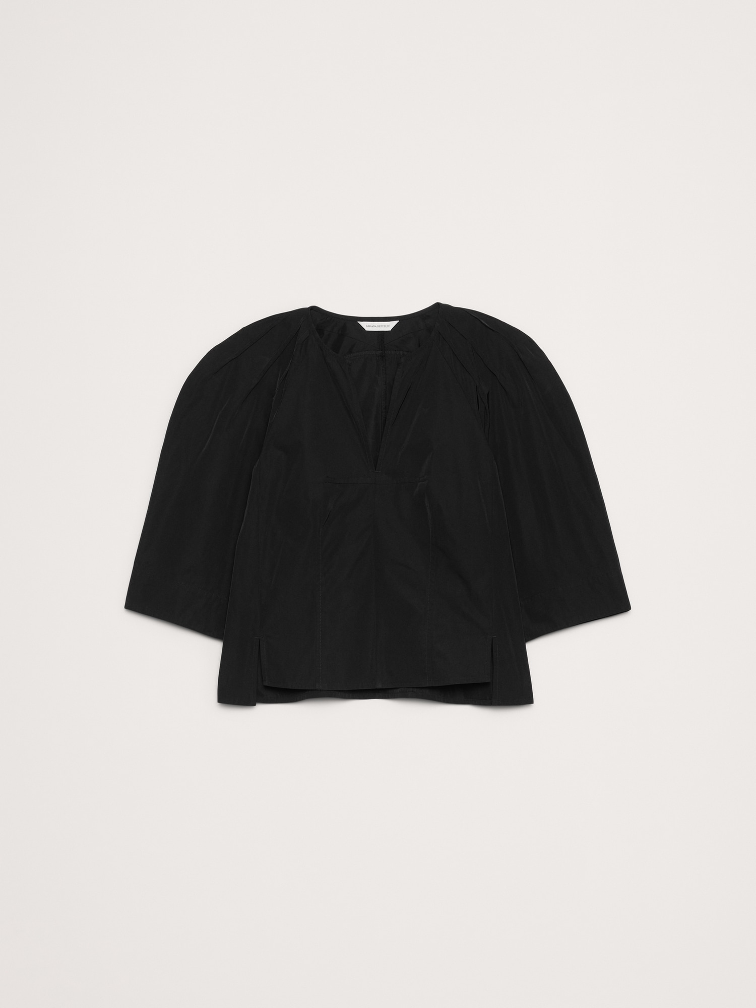 Image number 4 showing, Taffeta Volume-Sleeve Top