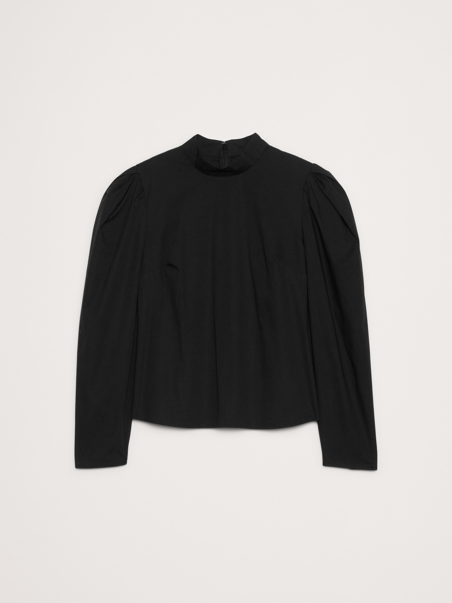 Image number 7 showing, Stretch-Cotton Puff-Sleeve Top