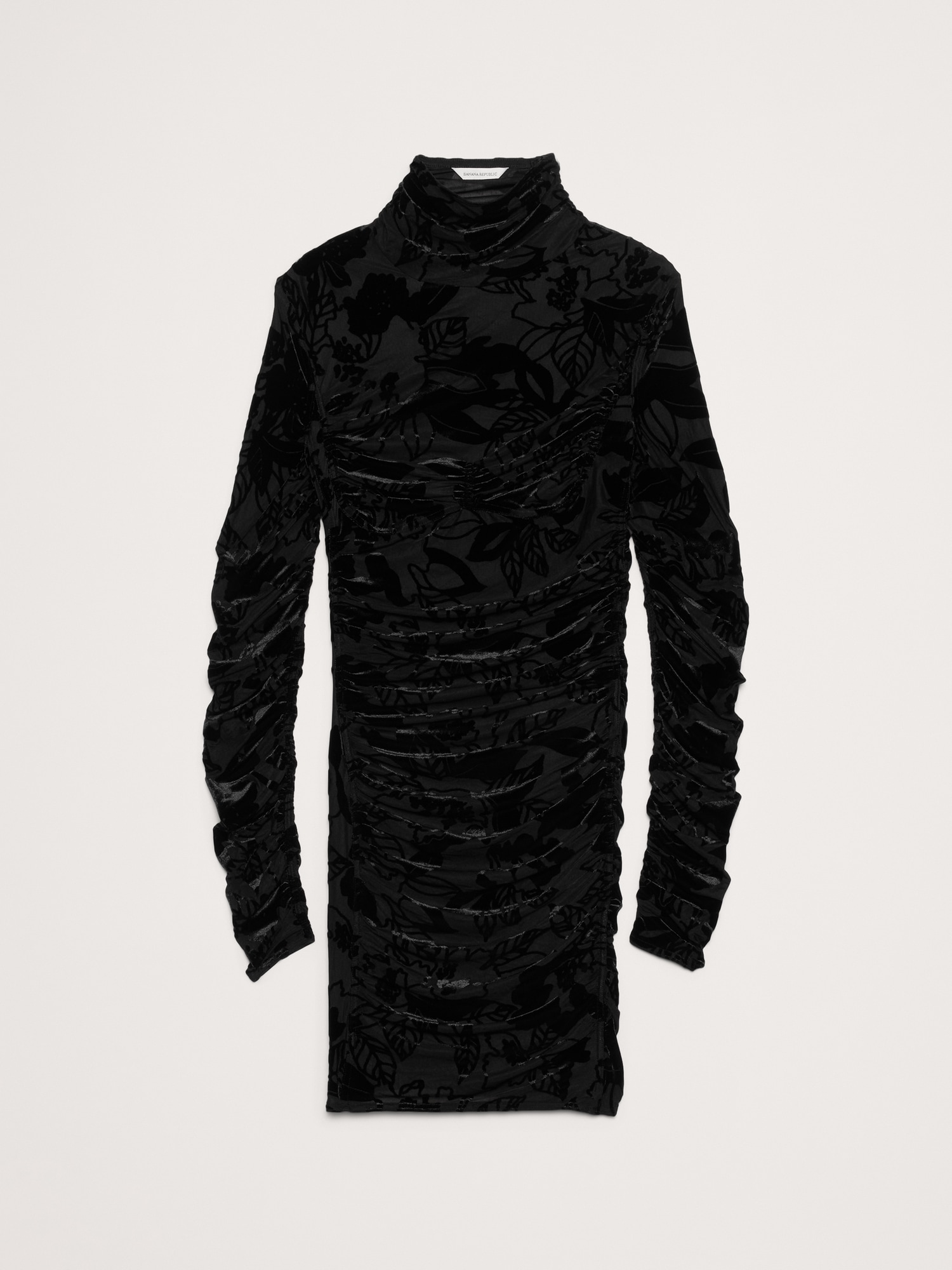 Image number 4 showing, Burnout Velvet Ruched Mini Dress