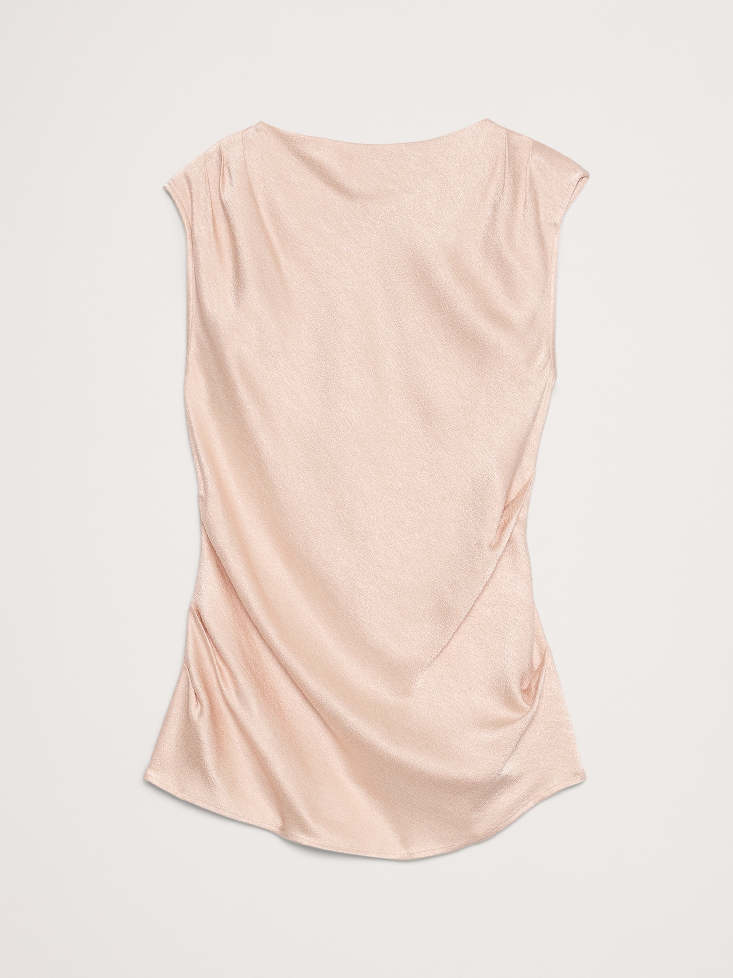 Image number 7 showing, Hammered Satin Draped Top