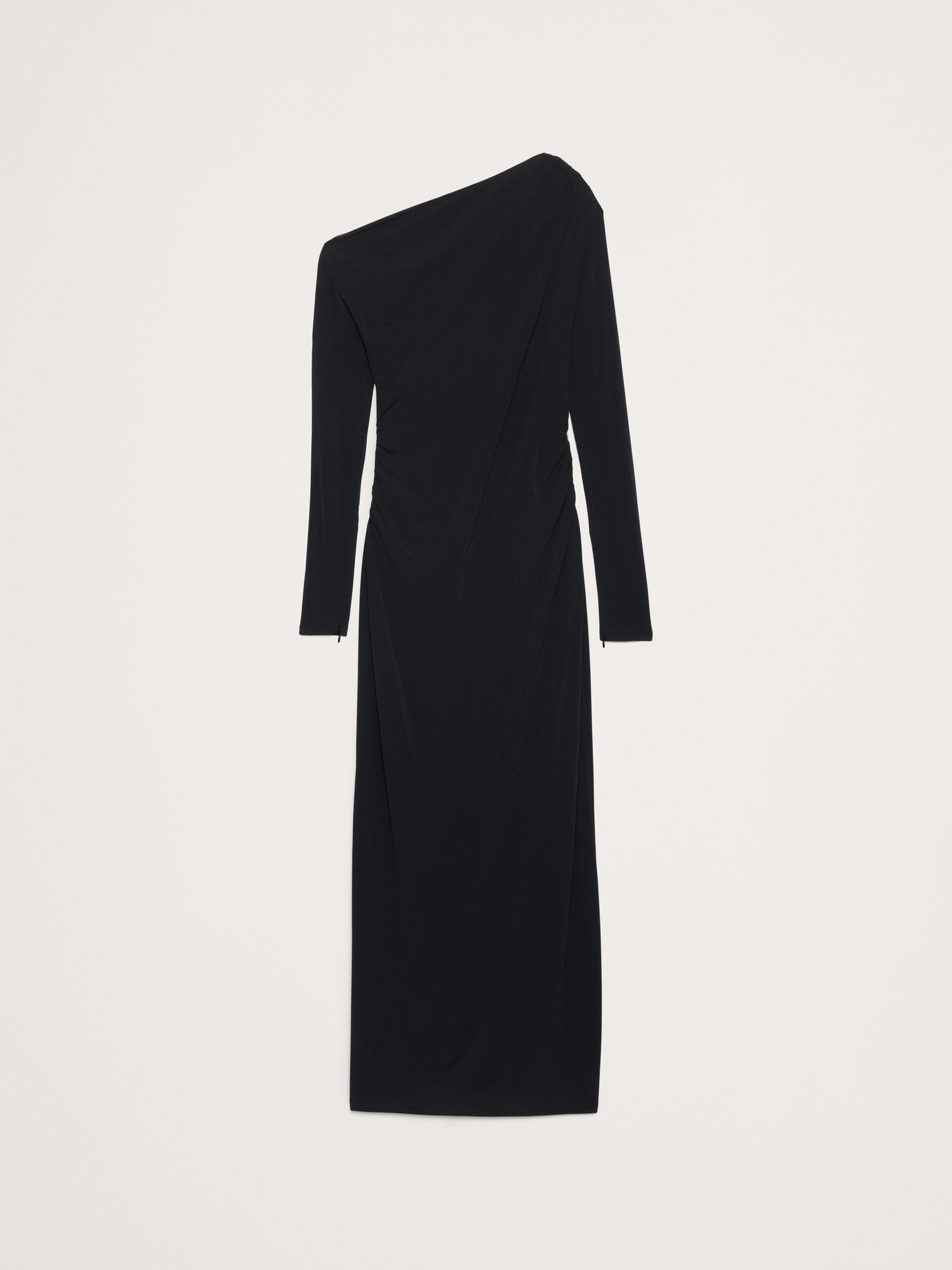 Женское платье Banana Republic Matte Jersey Open Back Maxi, цвет: Чёрный — фото 4
