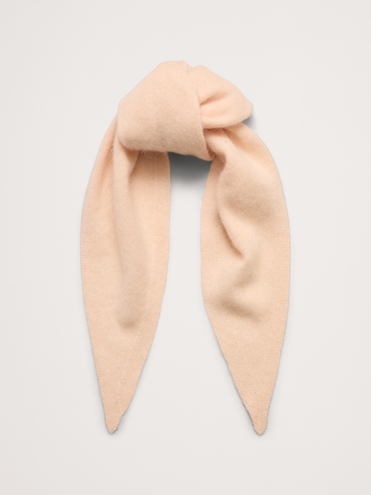 Brushed Wool-Cashmere Triangle Scarf