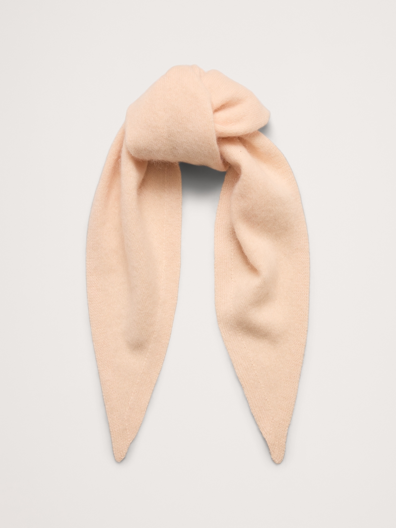 Brushed Wool-Cashmere Triangle Scarf - Amberlight