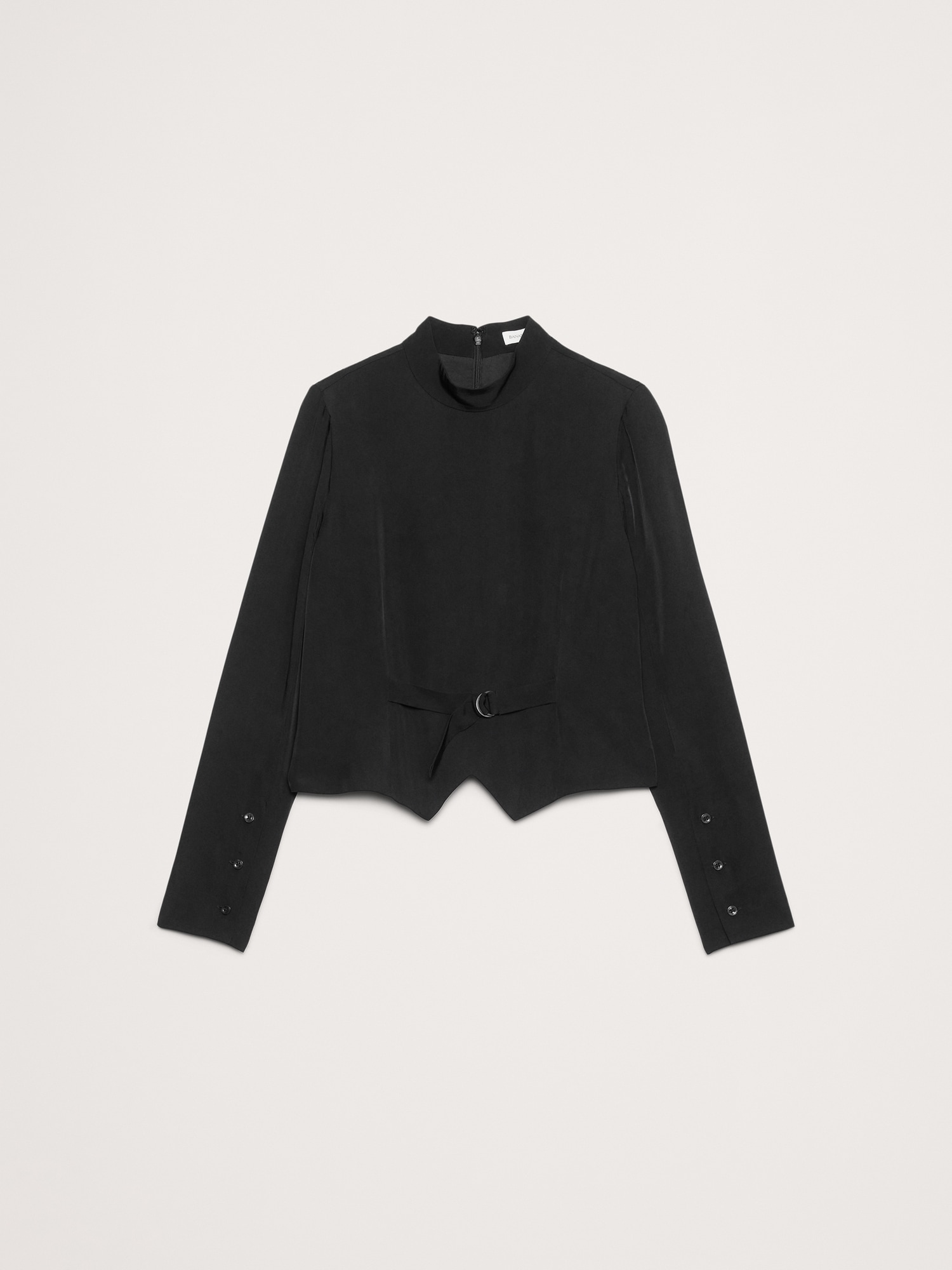 Image number 5 showing, Drapey Mock-Neck Top