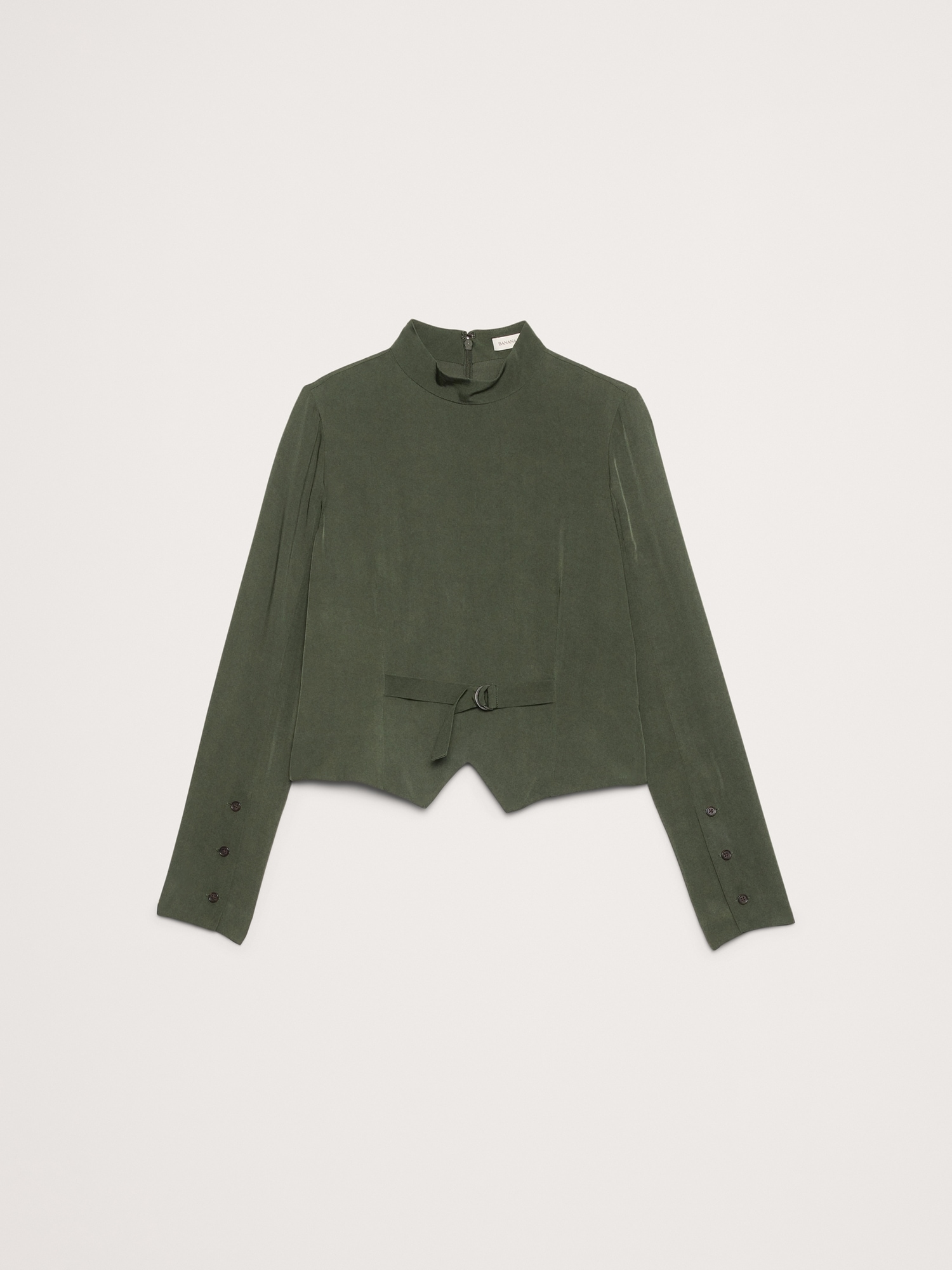Image number 8 showing, Drapey Mock-Neck Top