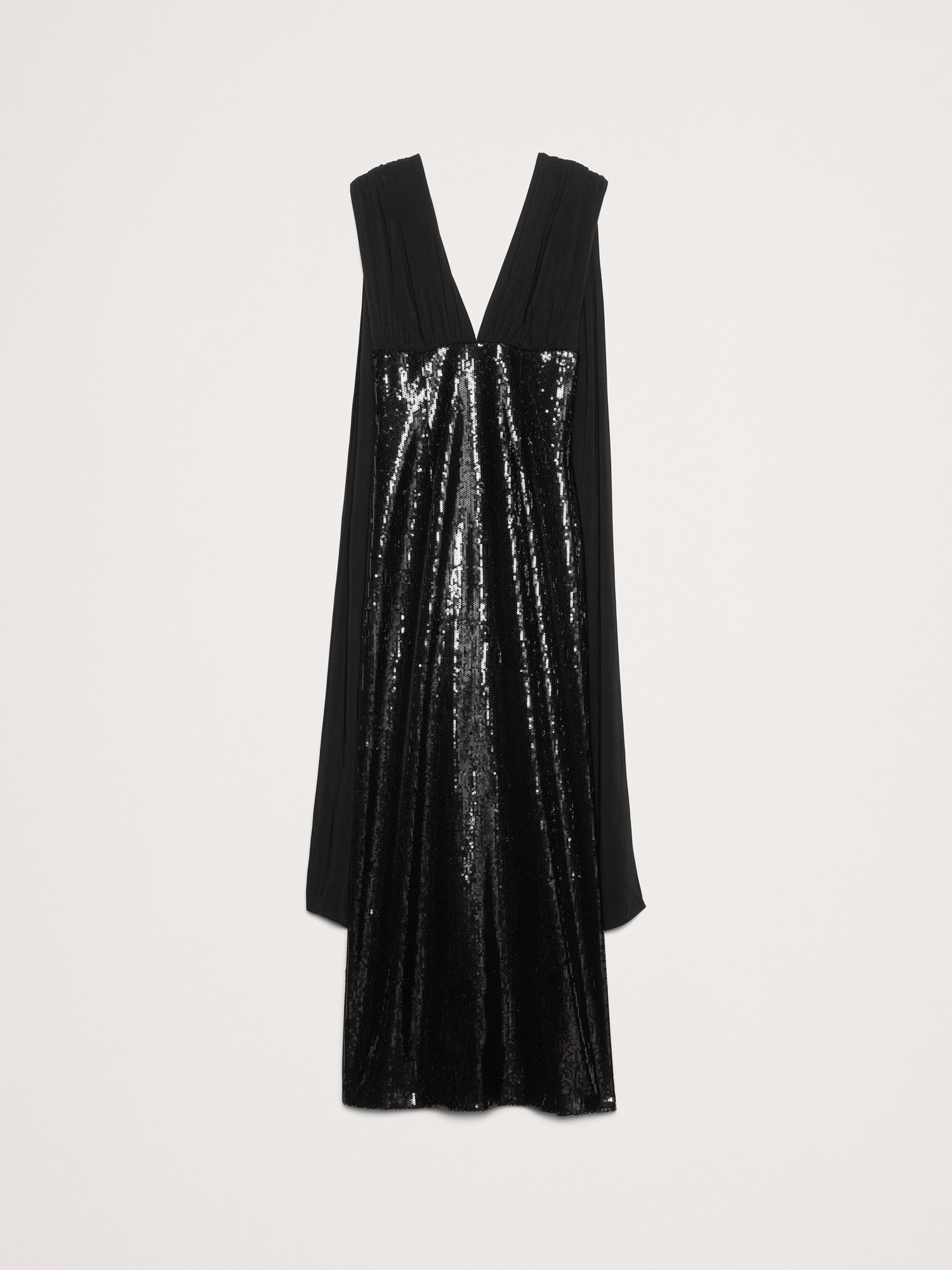 Image number 4 showing, Sequin & Georgette Maxi Dress