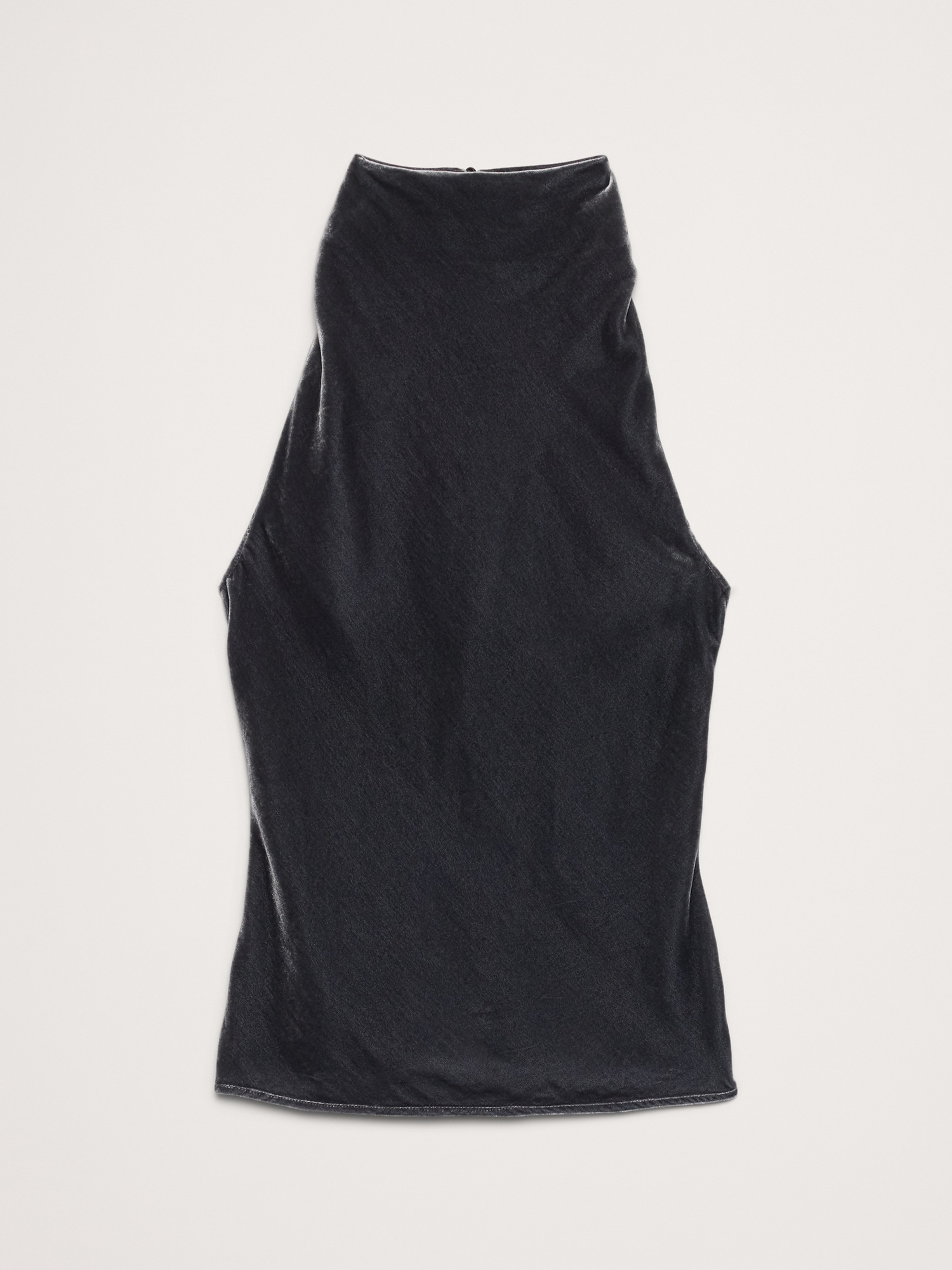 Женский топ Banana Republic Velvet Halter Top, цвет: Чёрный — фото 4