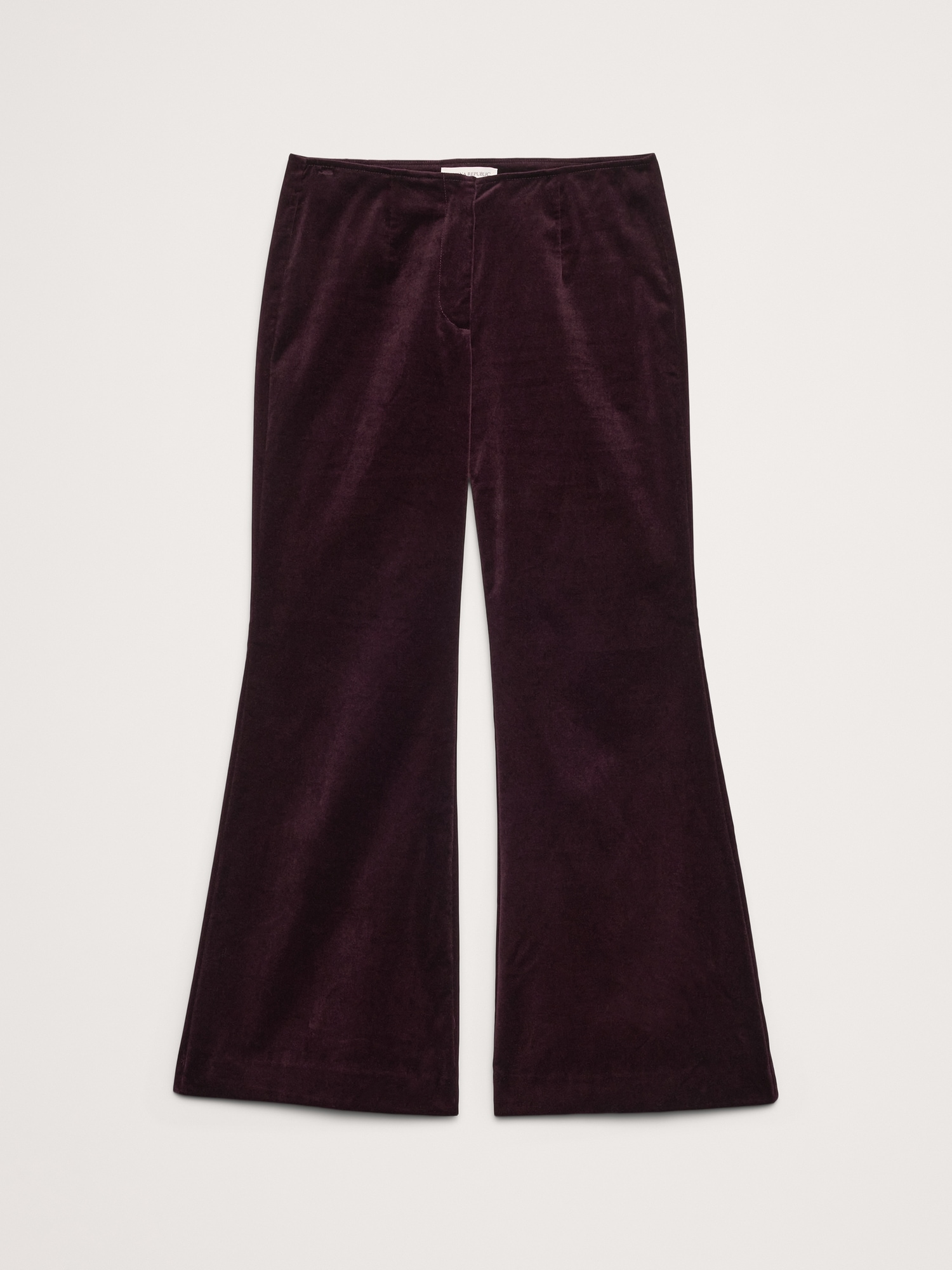 Image number 7 showing, Mid-Rise Flare Velvet Pant