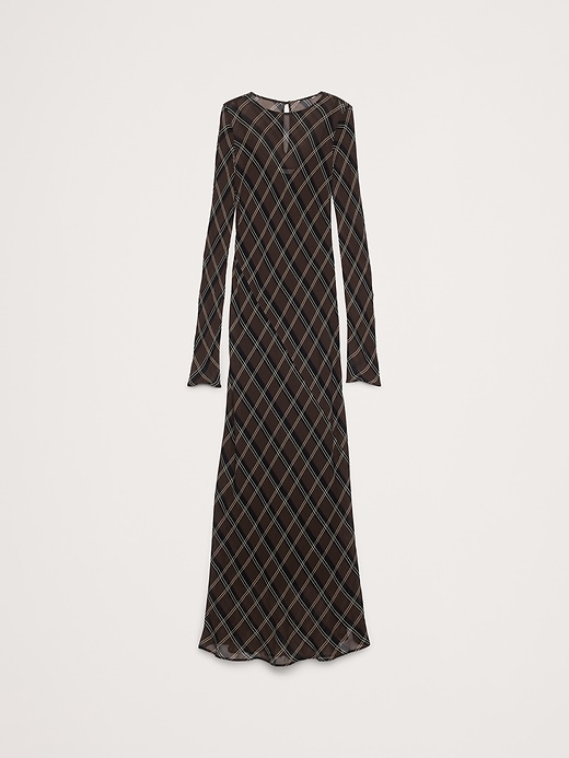 Bias-Cut Chiffon Maxi Dress | Banana Republic