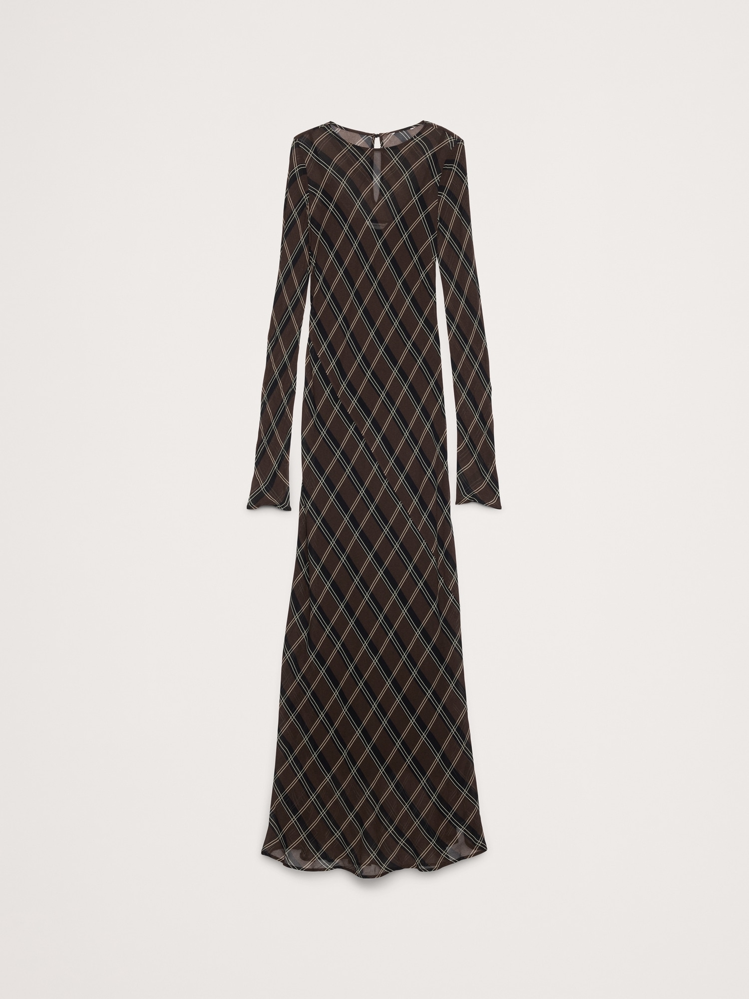 Image number 5 showing, Bias-Cut Chiffon Maxi Dress