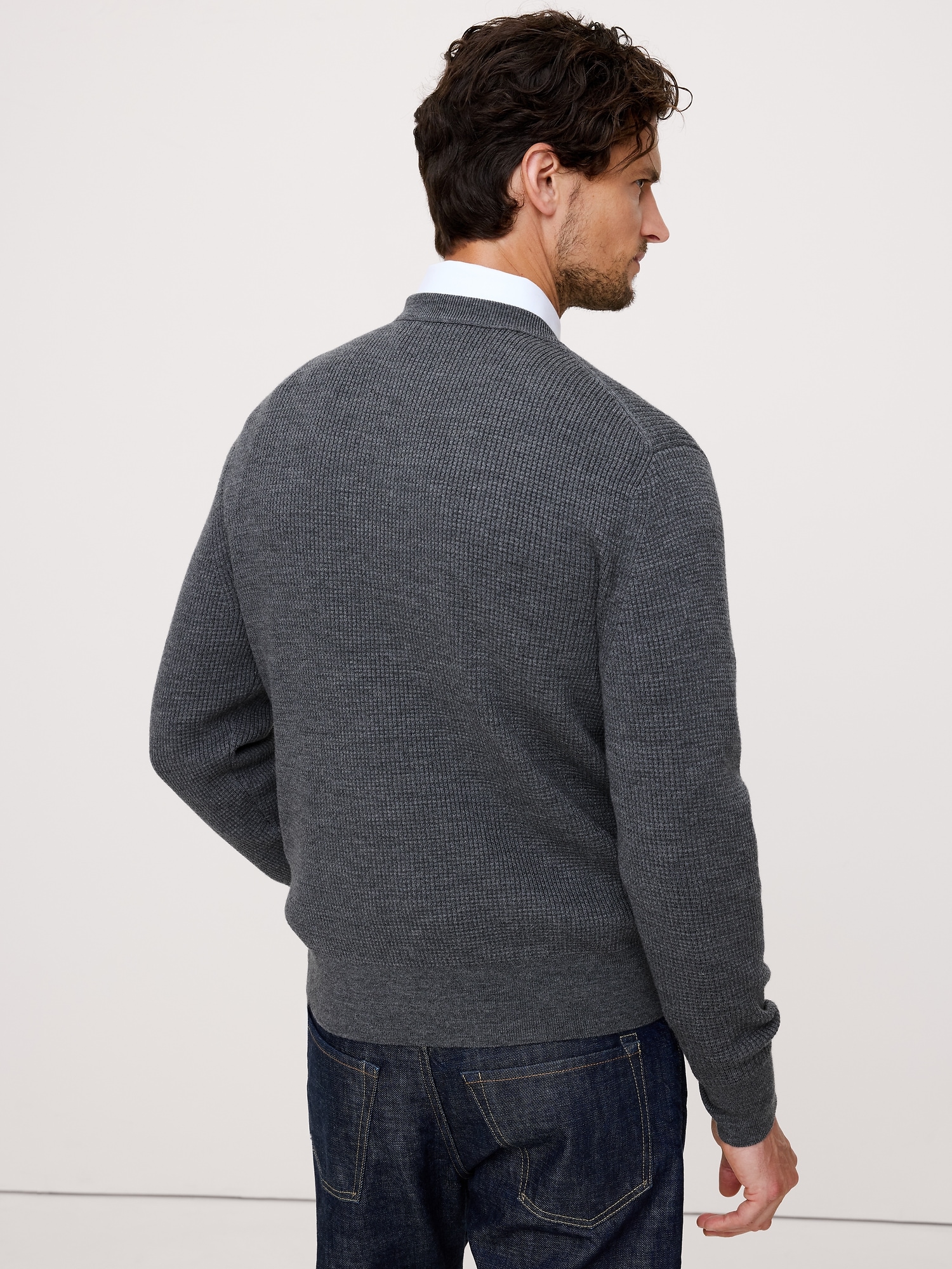Image number 2 showing, Merino Thermal Crew-Neck Sweater