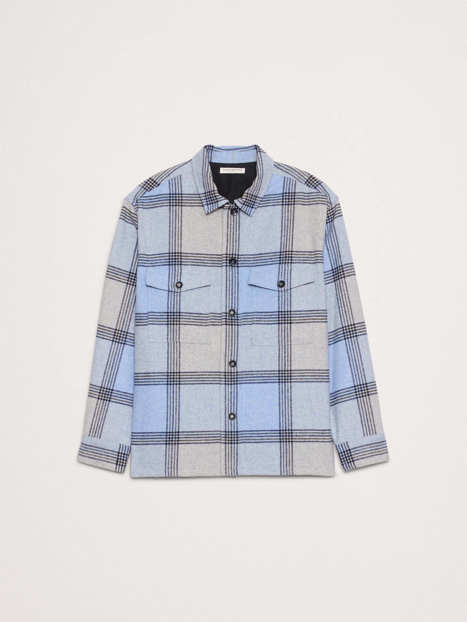 Image number 4 showing, Relaxed-Fit Plaid Wool-Blend Overshirt
