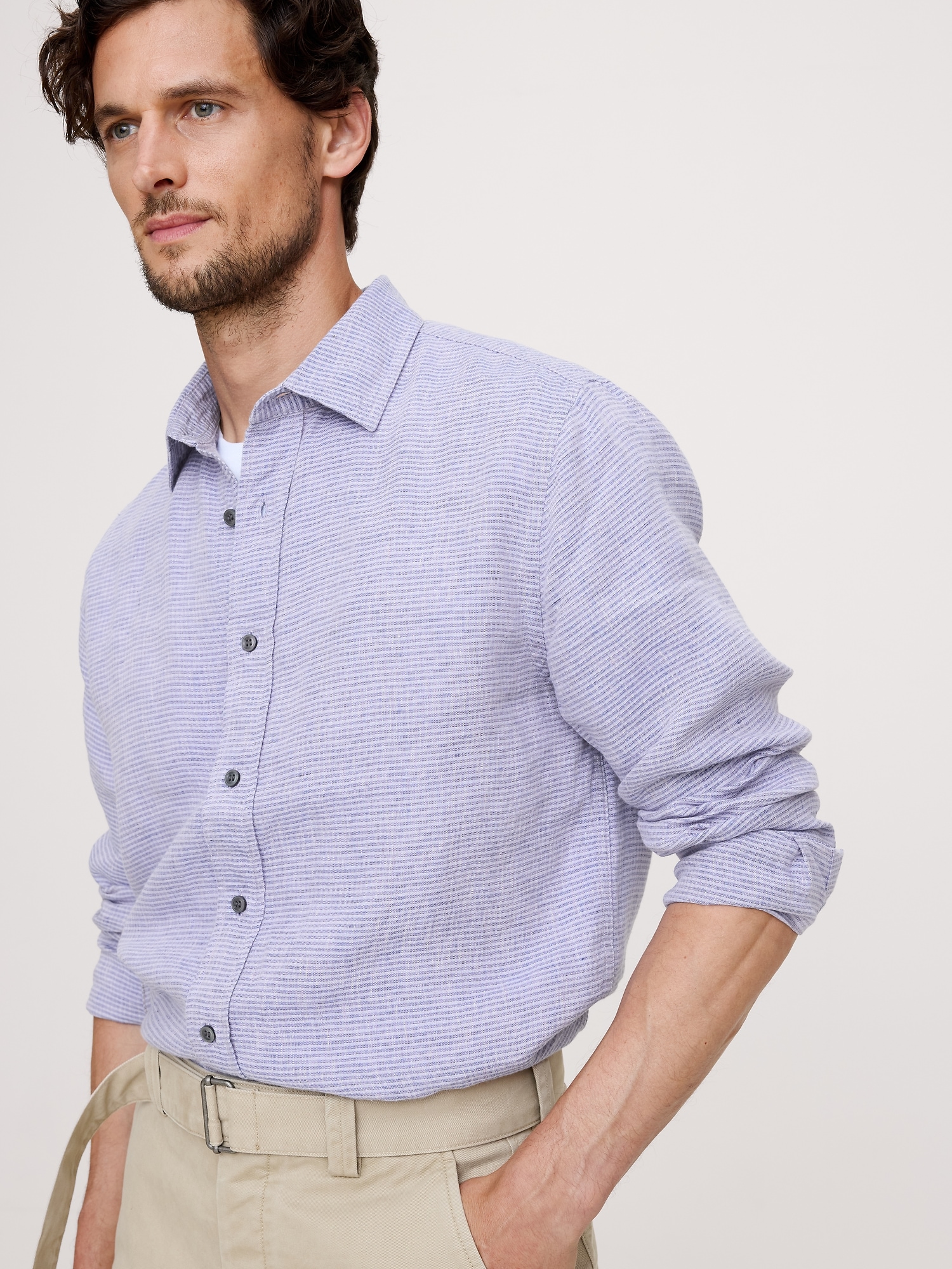 Image number 4 showing, Standard-Fit Linen Shirt