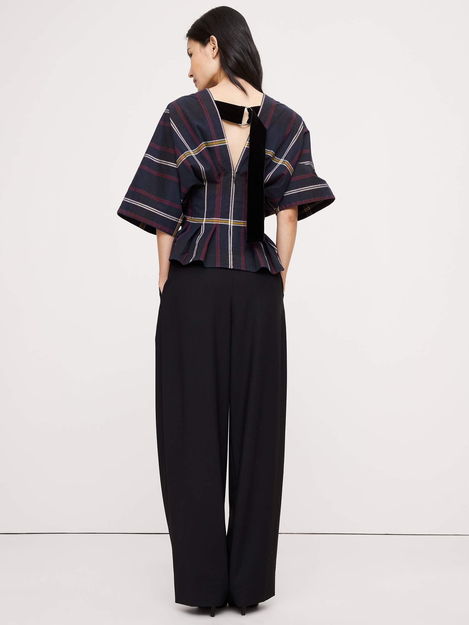 Image number 5 showing, Stretch-Cotton Pleated Top