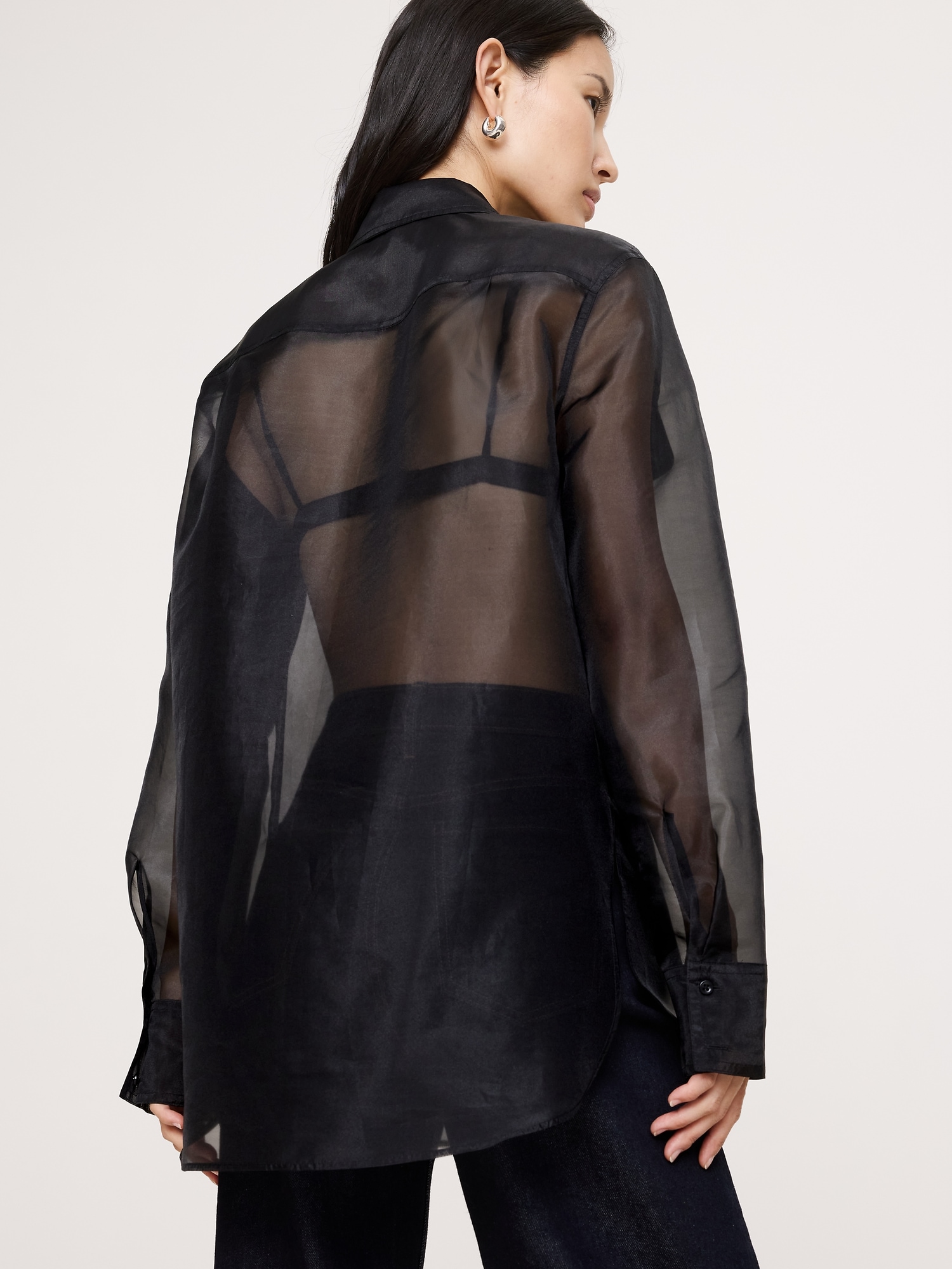 Image number 2 showing, Organza Utility Shirt