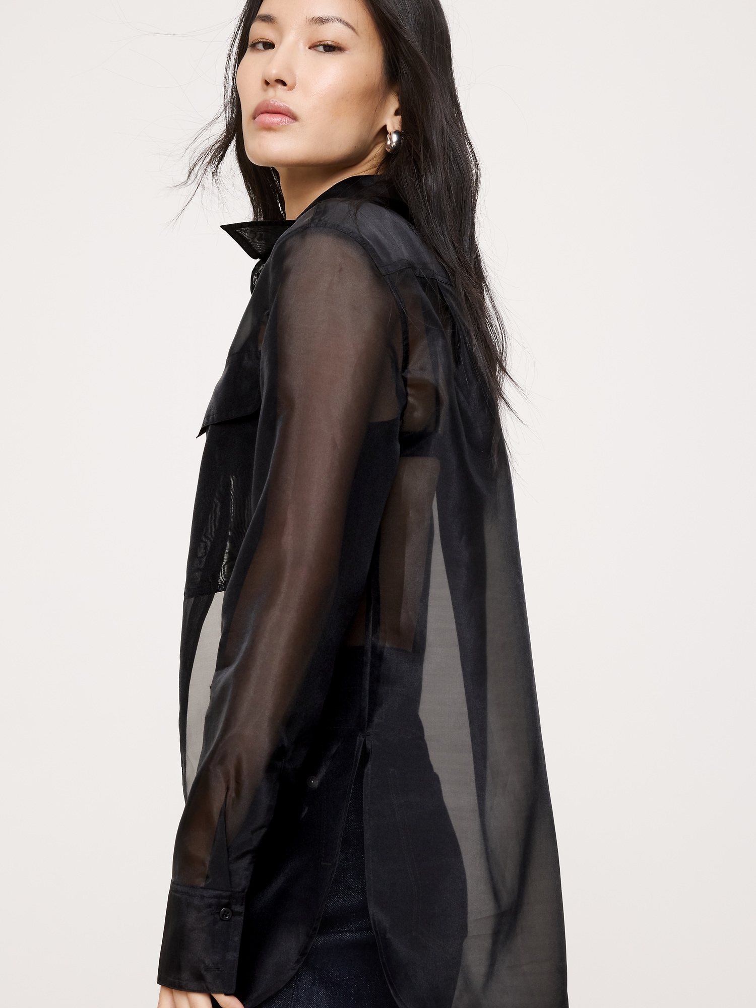 Image number 5 showing, Organza Utility Shirt