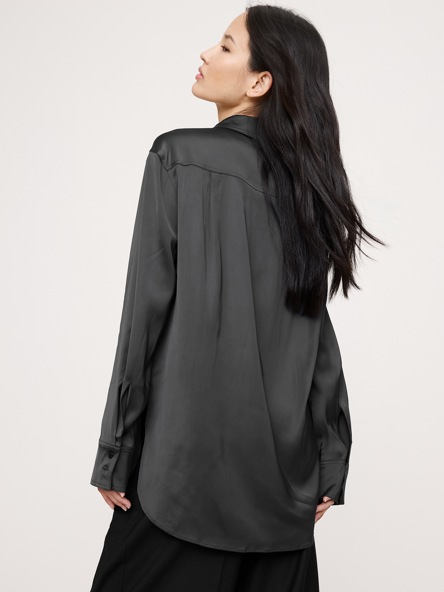 Image number 5 showing, Stretch-Satin Utility Shirt