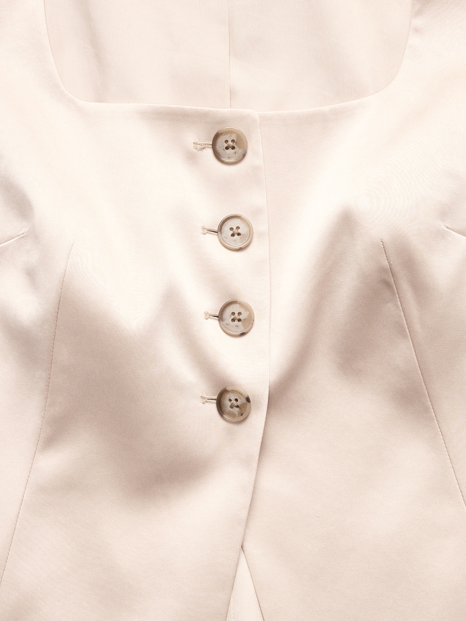 Image number 6 showing, Satin Square-Neck Long Vest
