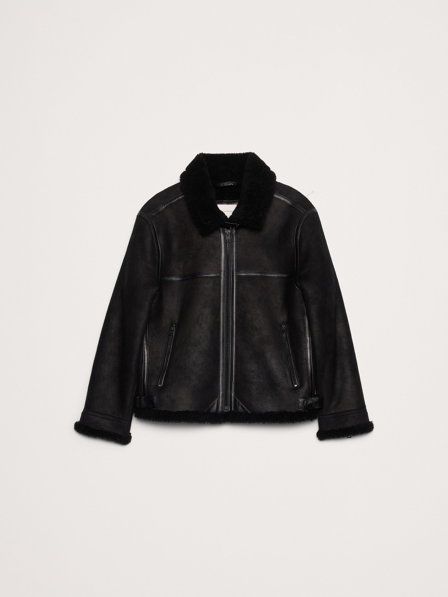 Image number 8 showing, Shearling Aviator Jacket