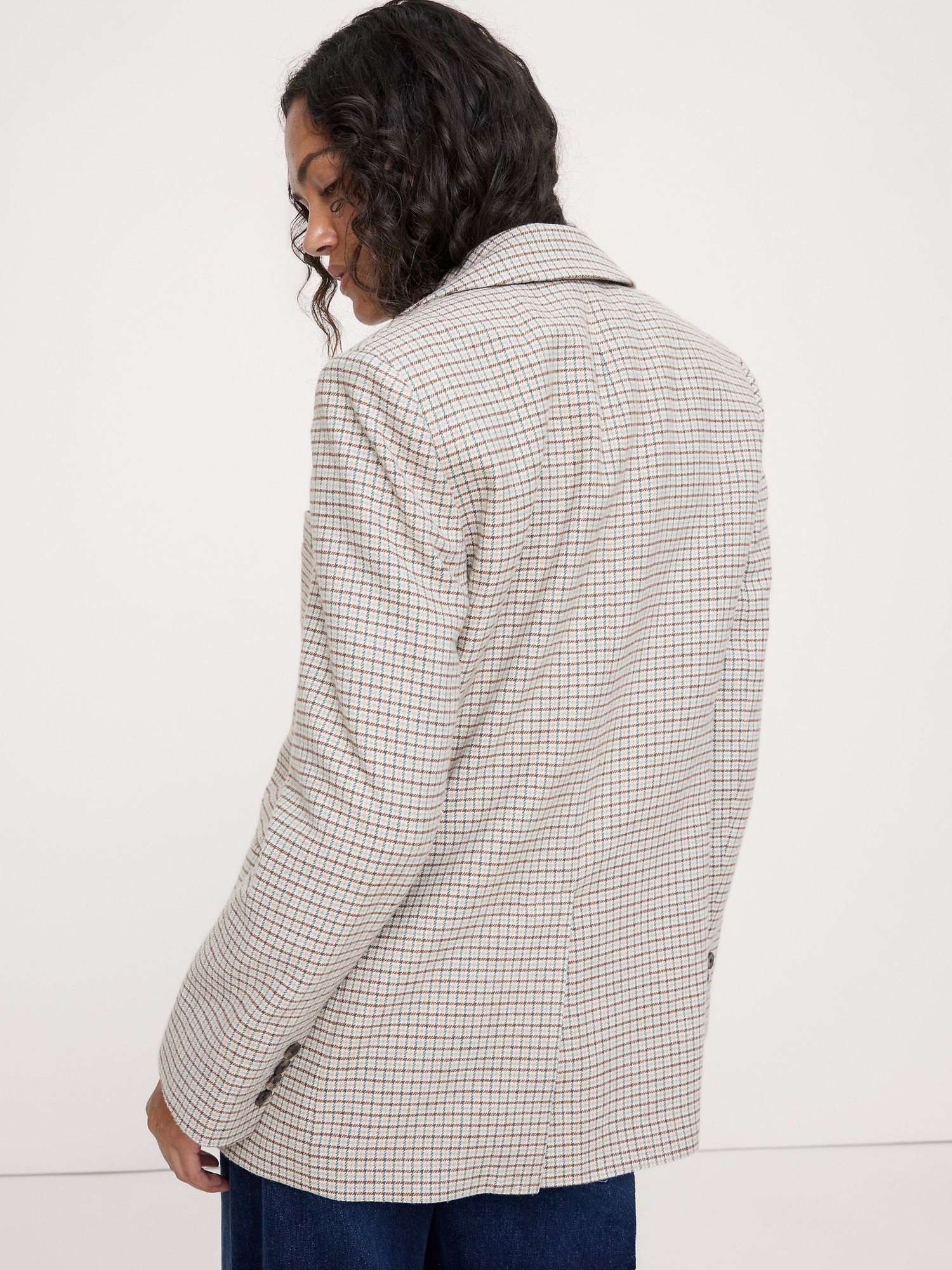 Image number 2 showing, Boyfriend Italian Flannel Blazer