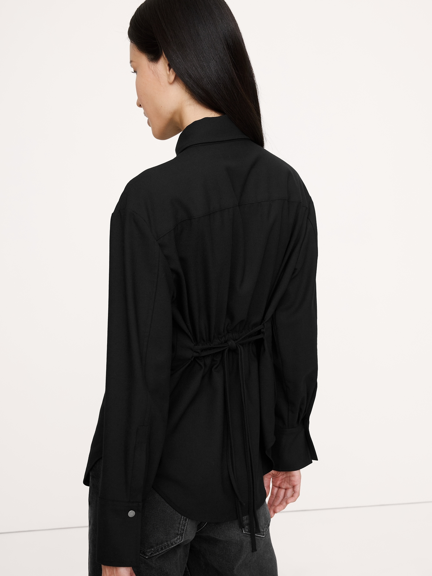 Image number 2 showing, Stretch-Flannel Cinch-Back Shirt