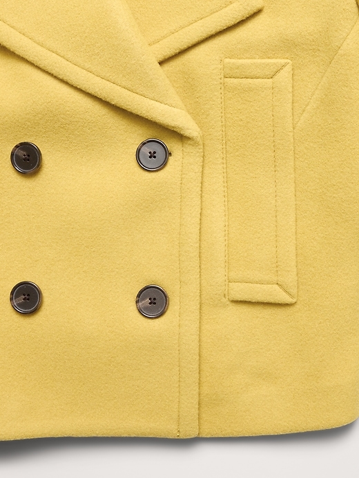 Italian Melton Wool-Blend Peacoat | Banana Republic