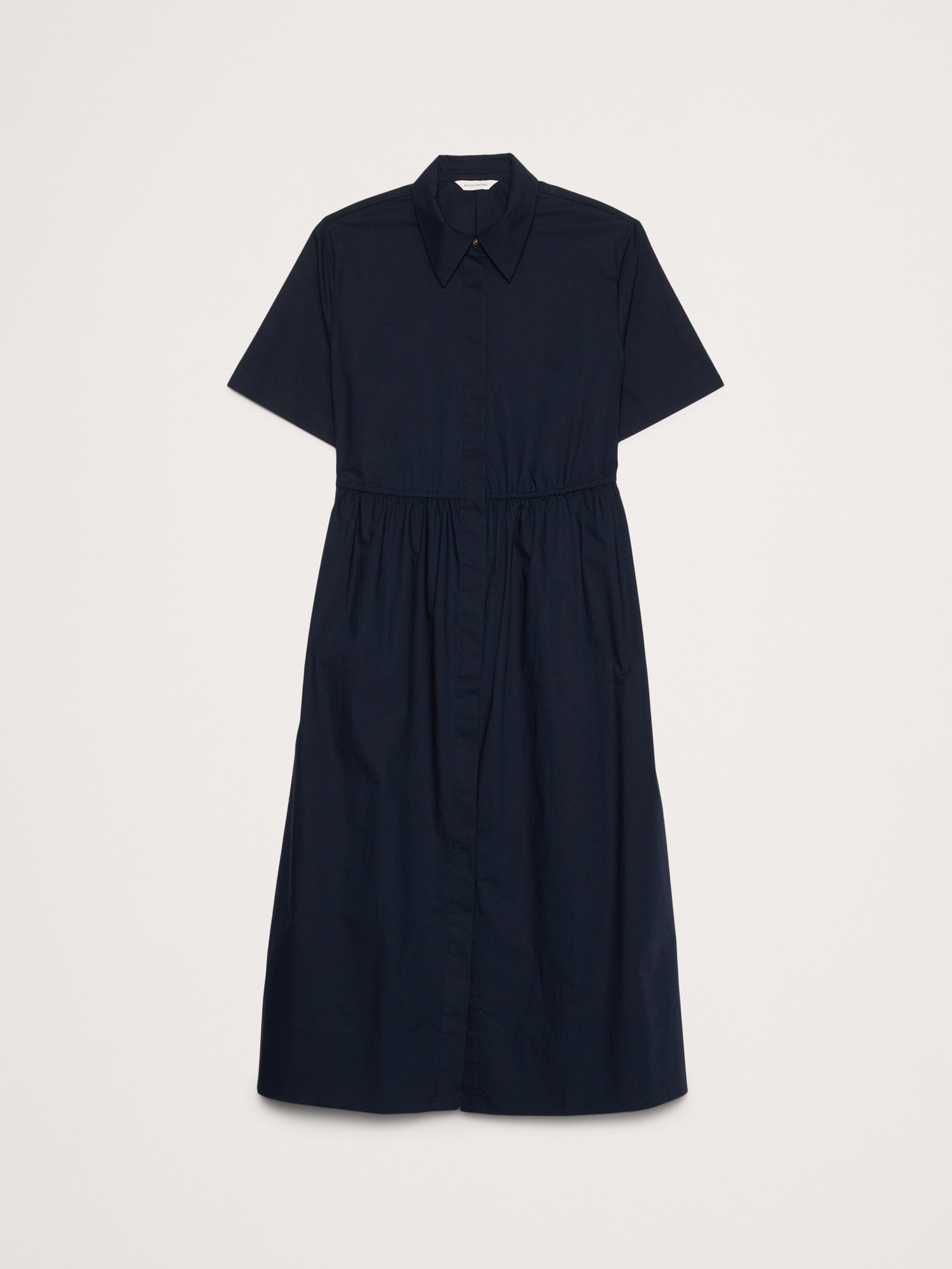 Image number 5 showing, Cotton Poplin Open-Back Shirt Dress