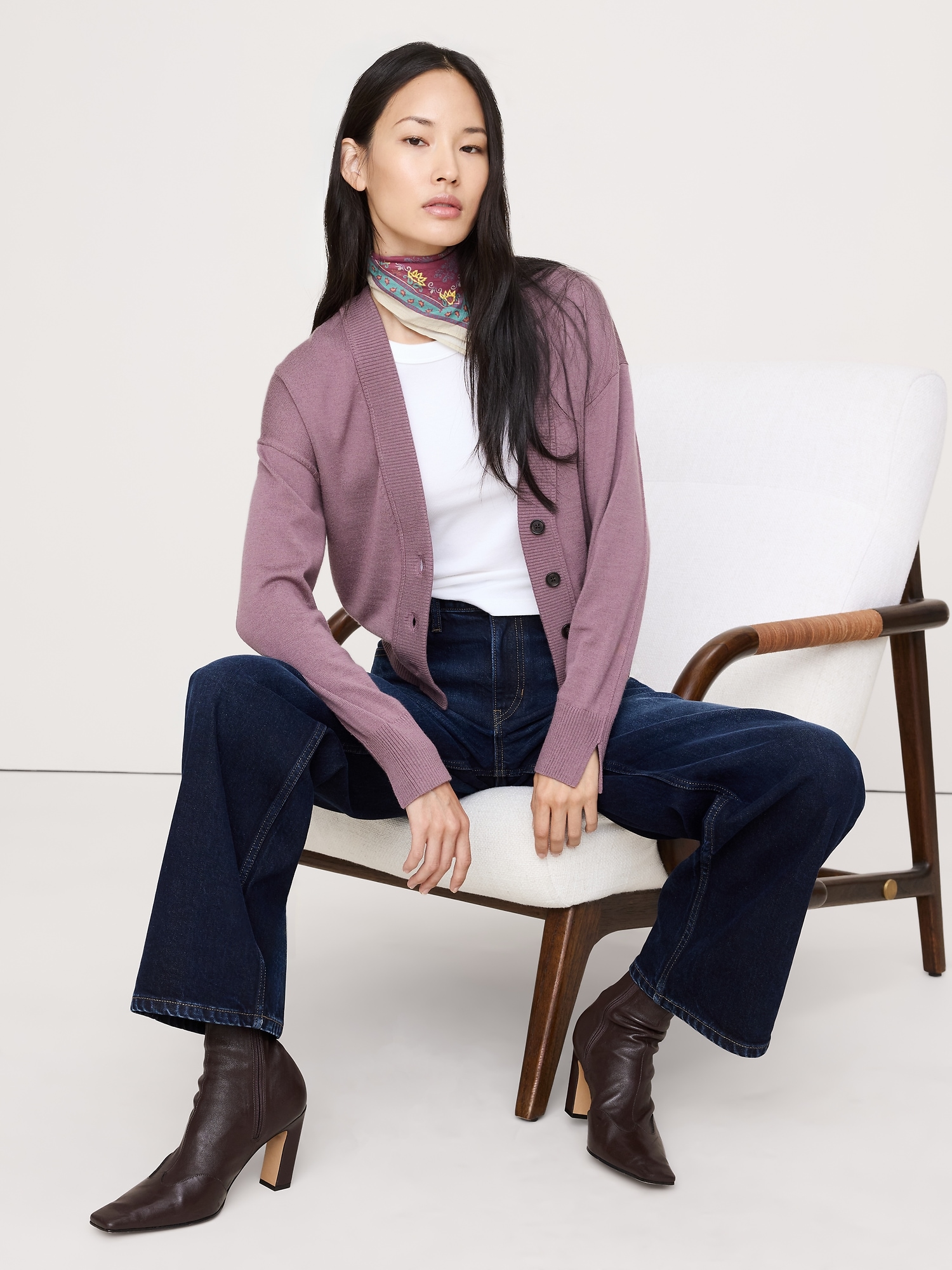Image number 3 showing, Merino Cardigan Sweater