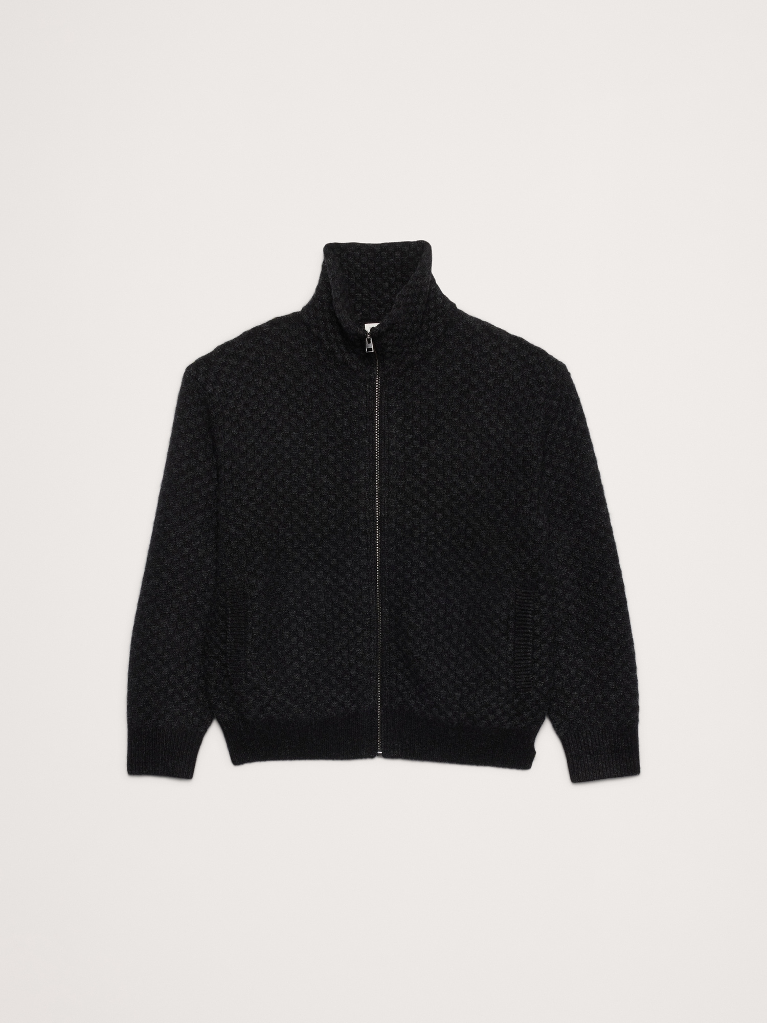 Image number 5 showing, Checkered Alpaca-Wool Blend Sweater Jacket