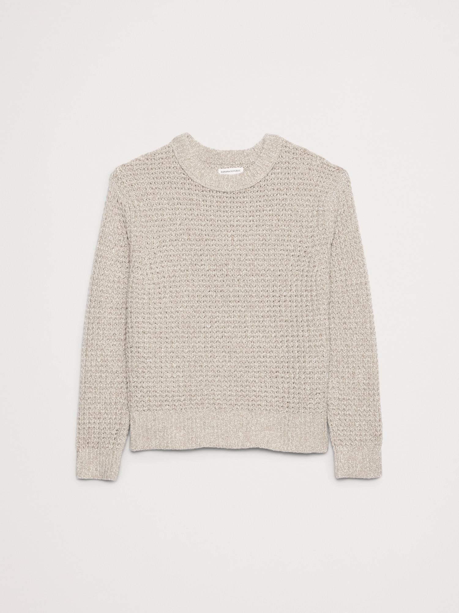 Image number 5 showing, Italian Wool-Blend Waffle-Knit Sweater Crew