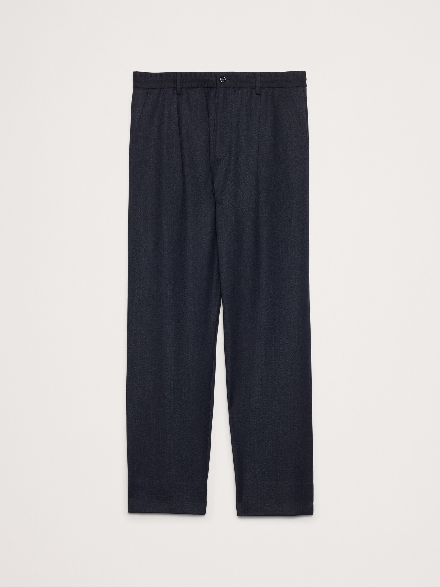 Image number 4 showing, Relaxed Pleated Pull-On Twill Dress Pant