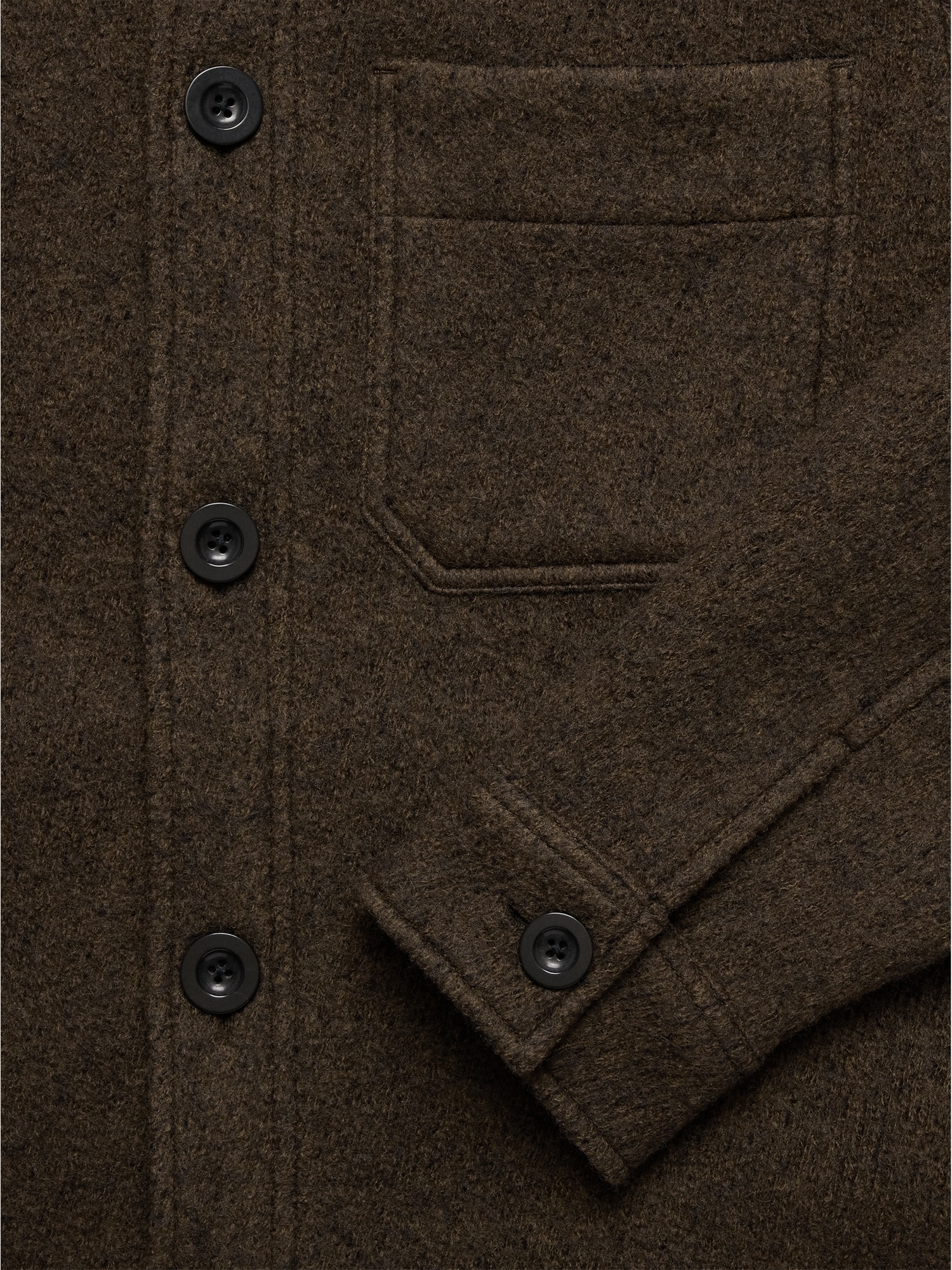 Image number 5 showing, Boiled Wool Shirt Jacket