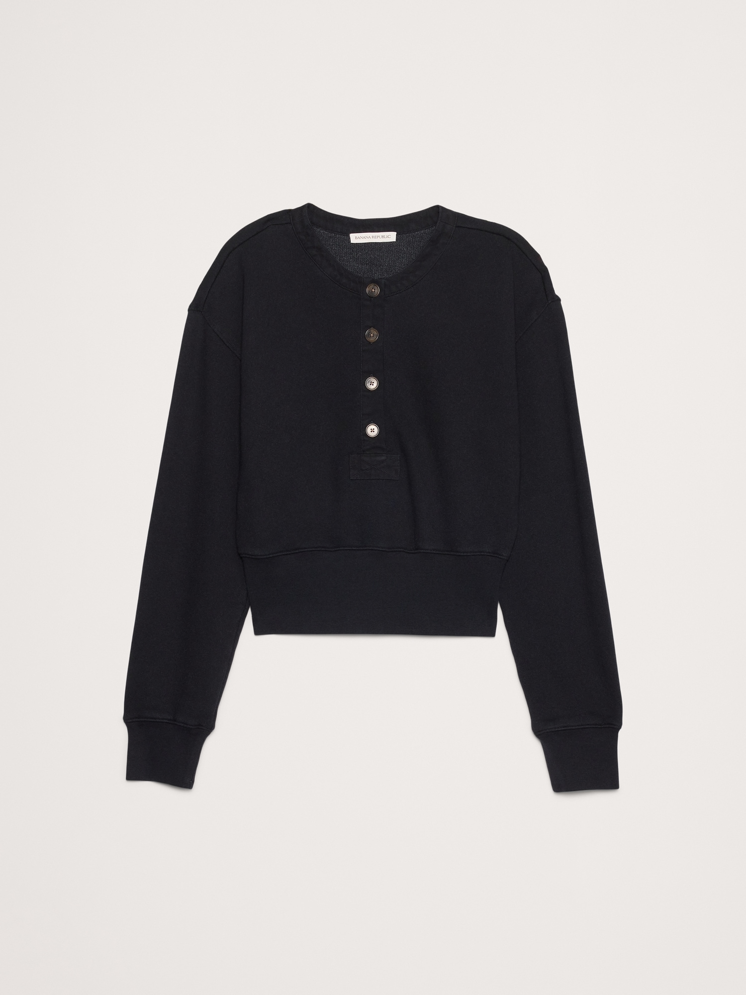 Image number 4 showing, French Terry Henley Sweatshirt