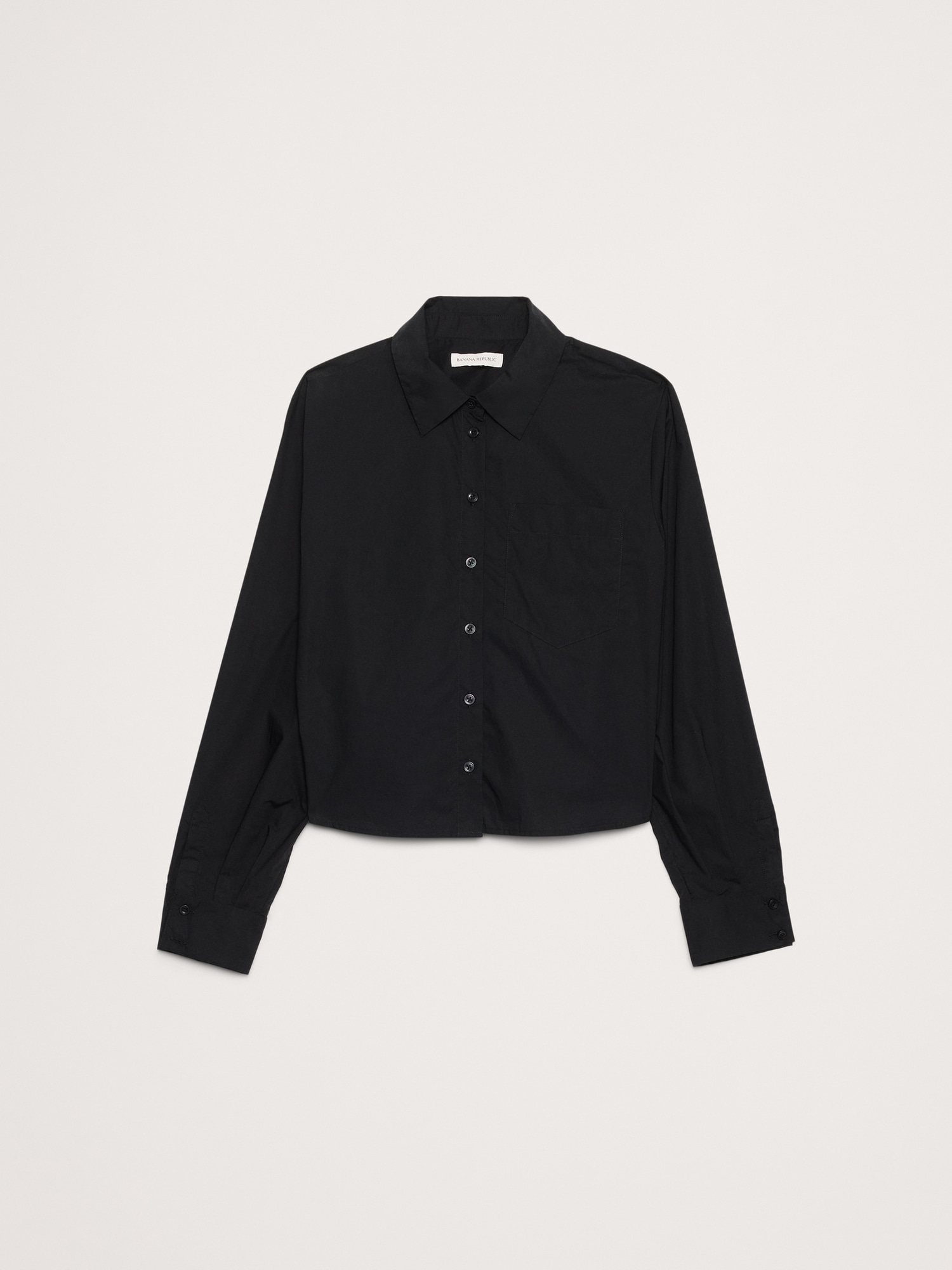 Image number 4 showing, Cotton Poplin Ruffle-Back Shirt