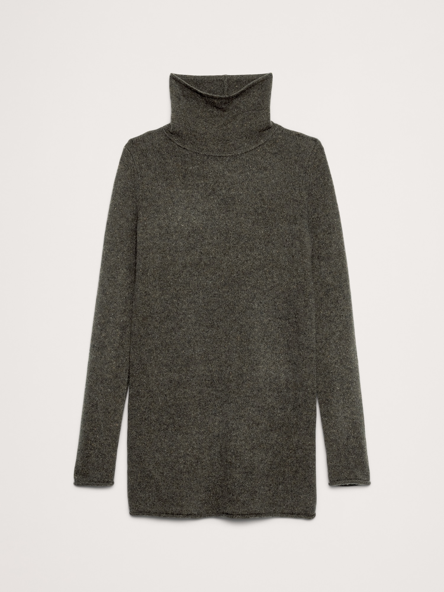 Image number 4 showing, Lightweight Cashmere Turtleneck Mini Dress