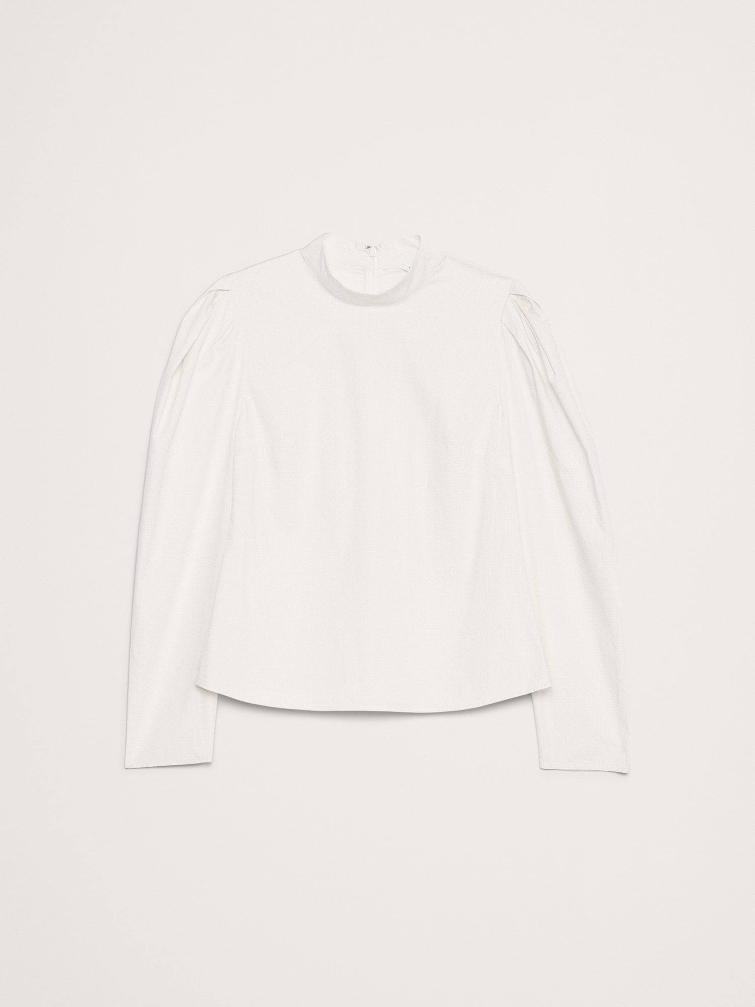 Image number 4 showing, Stretch-Cotton Puff-Sleeve Top