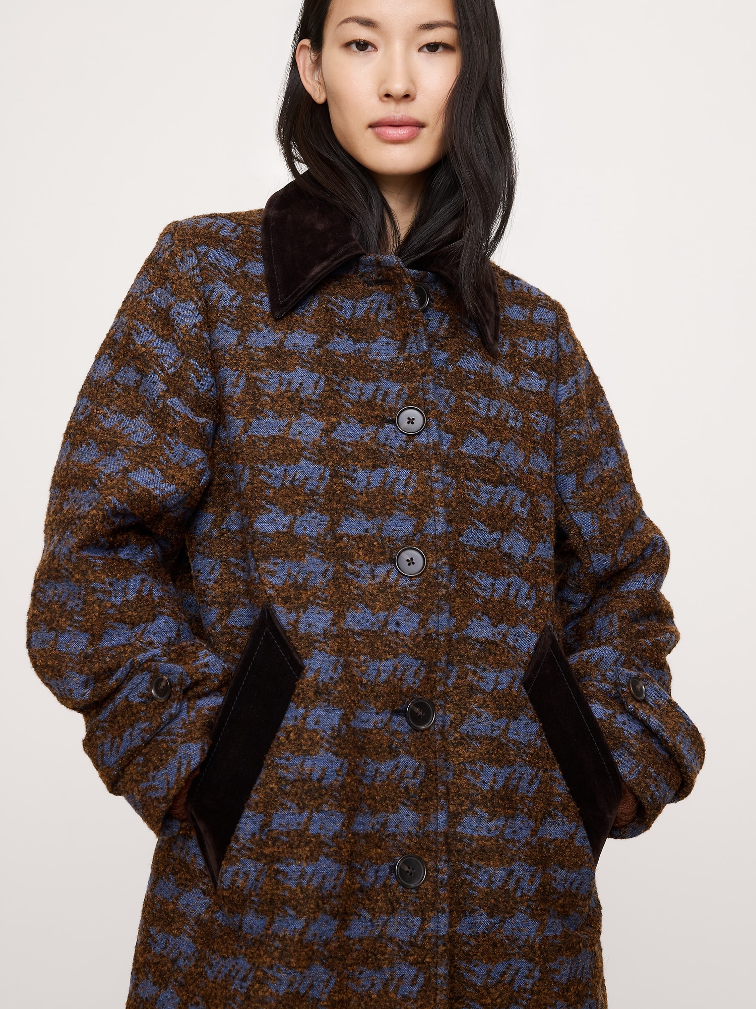 Image number 3 showing, Italian Jacquard Overcoat