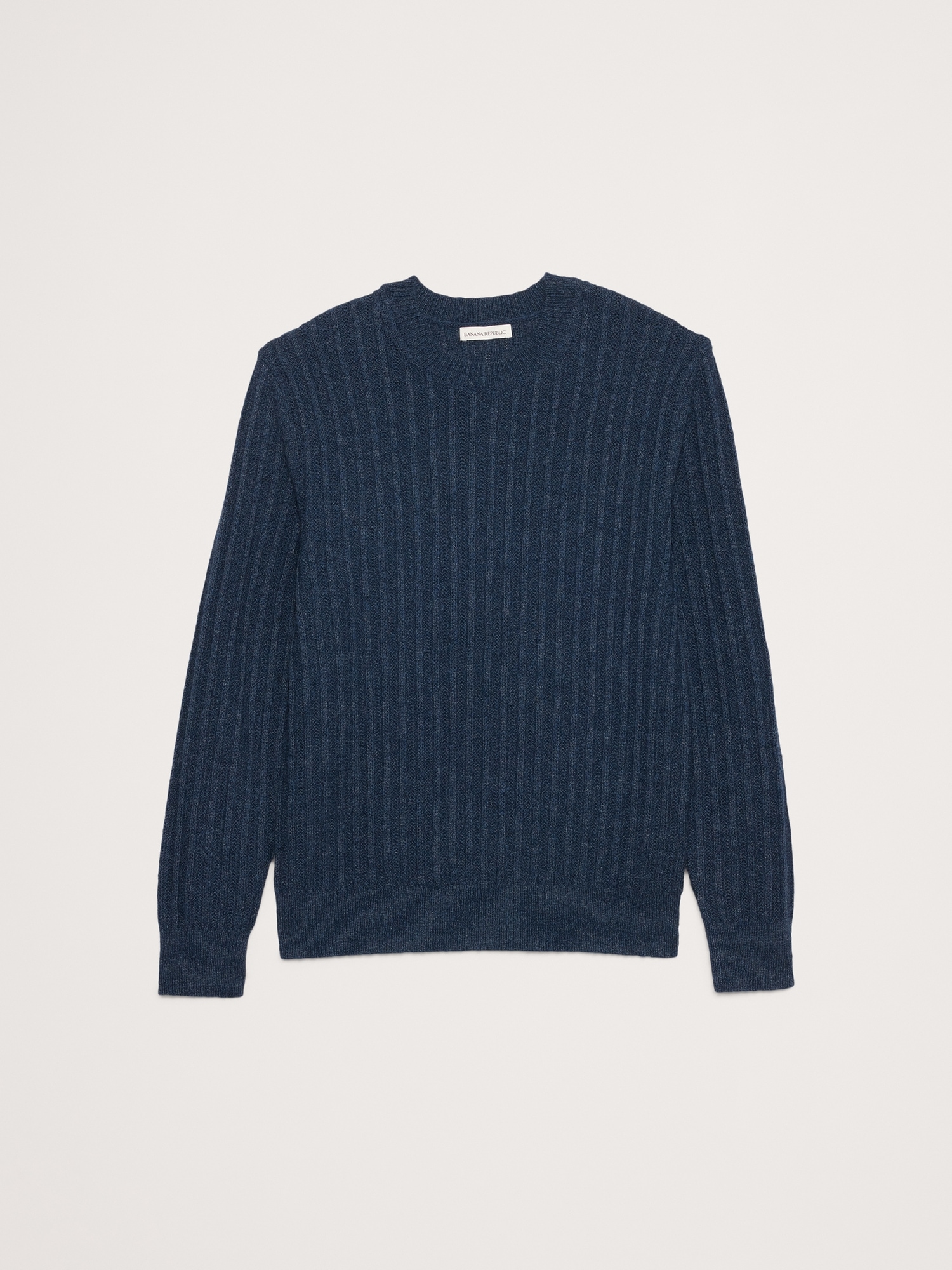 Image number 4 showing, Cotton-Linen Blend Crew-Neck Sweater
