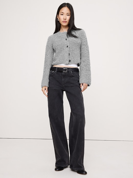 Curly Merino-Blend Cardigan