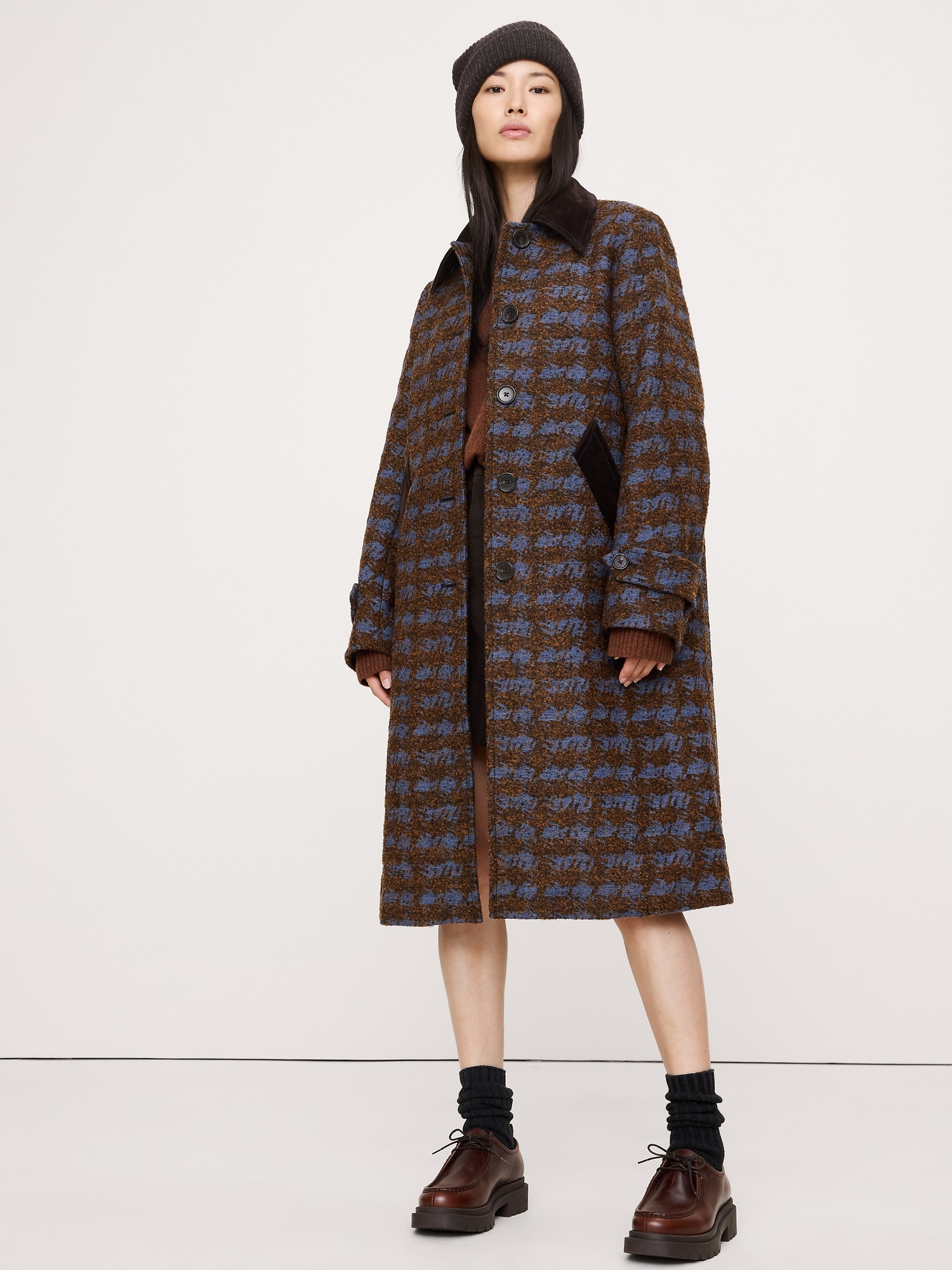 Italian Jacquard Overcoat