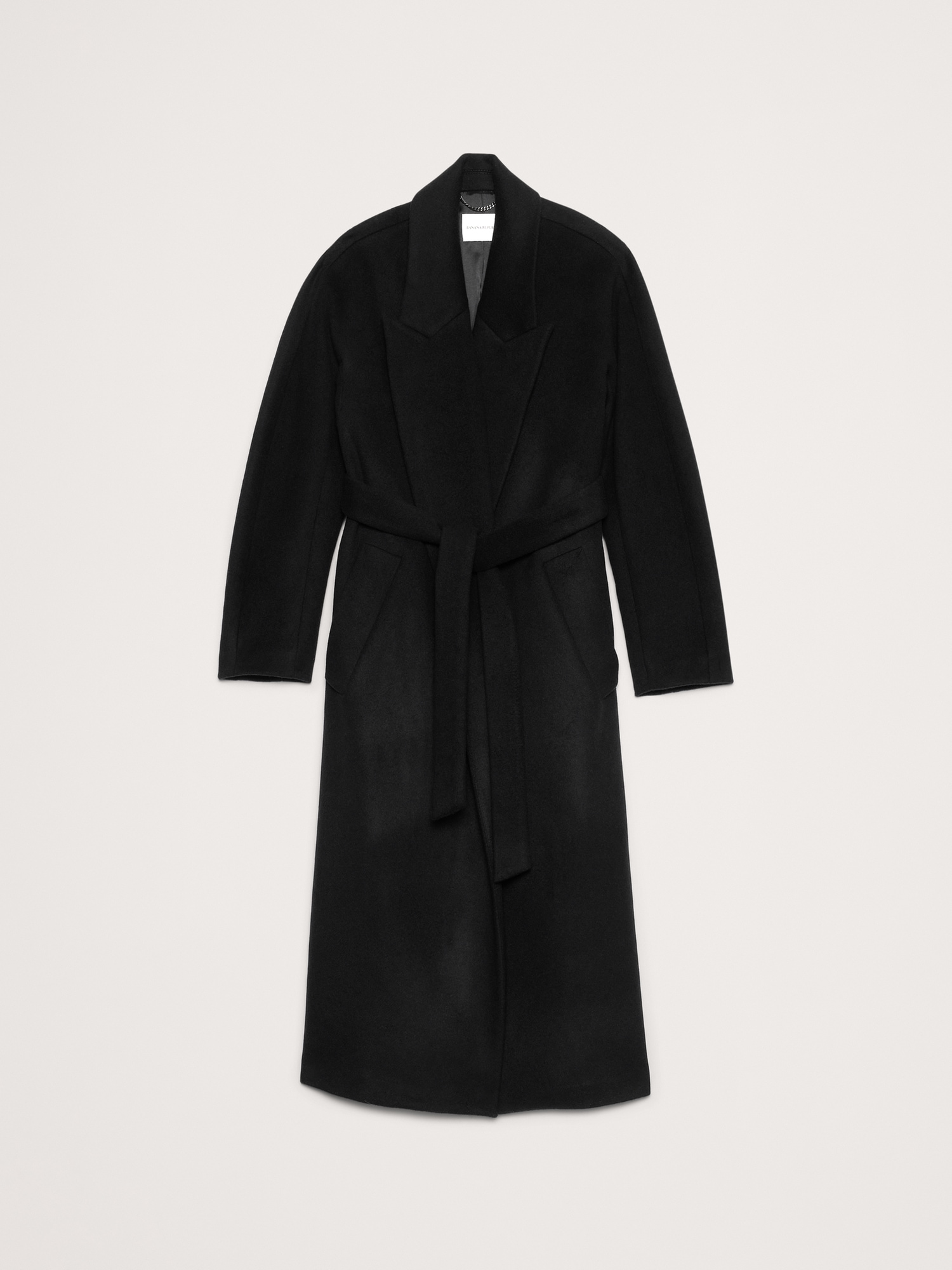 Image number 5 showing, Italian Wool-Cashmere Wrap Coat
