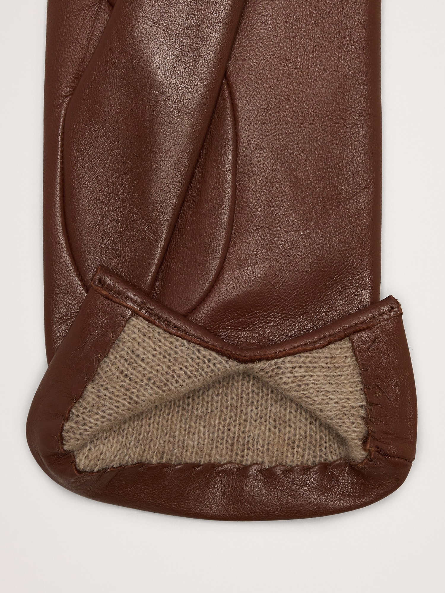 Image number 2 showing, Italian Leather Cashmere-Lined Gloves