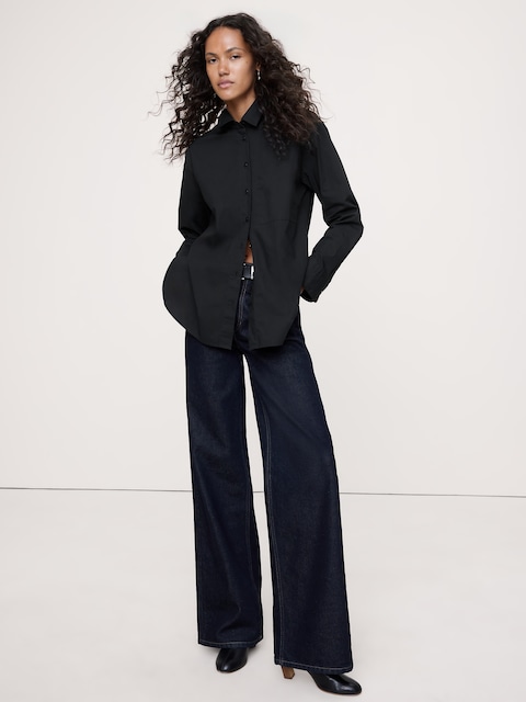 The Oversized Shirt in Cotton Poplin