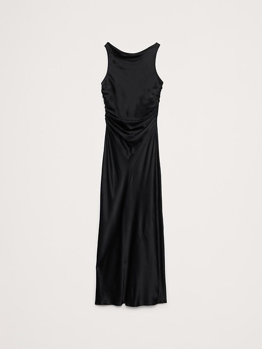 banana republic silk cowl neck backless maxi dress Silk Cowl-Neck Gown
