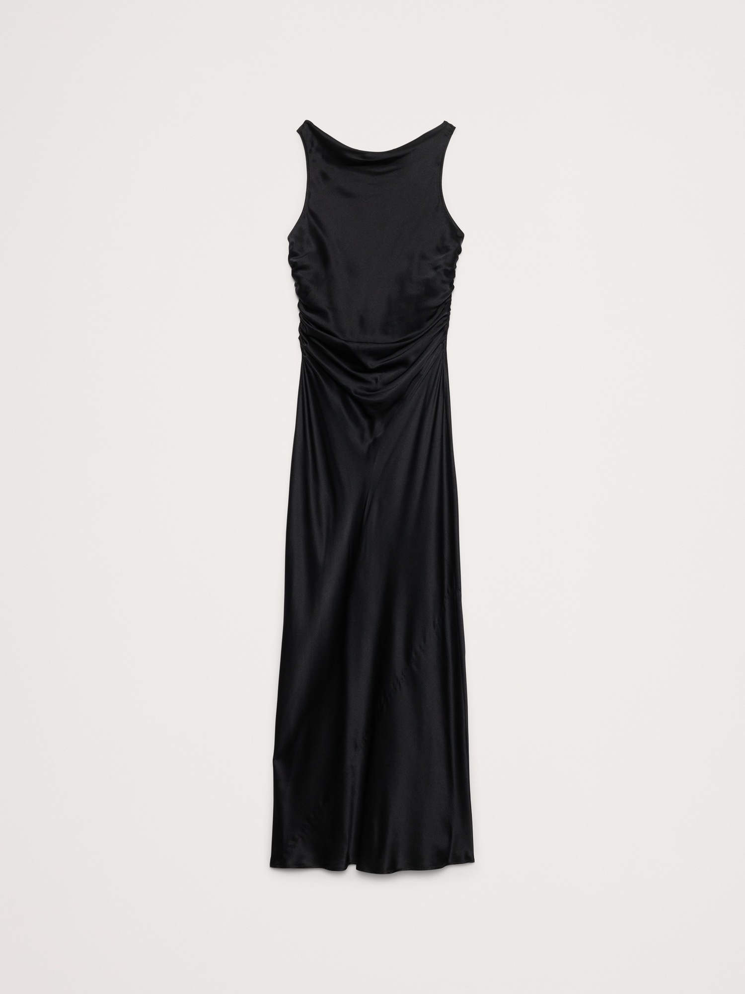 Женское платье Banana Republic Silk Cowl-Neck Gown, цвет: Чёрный — фото 4