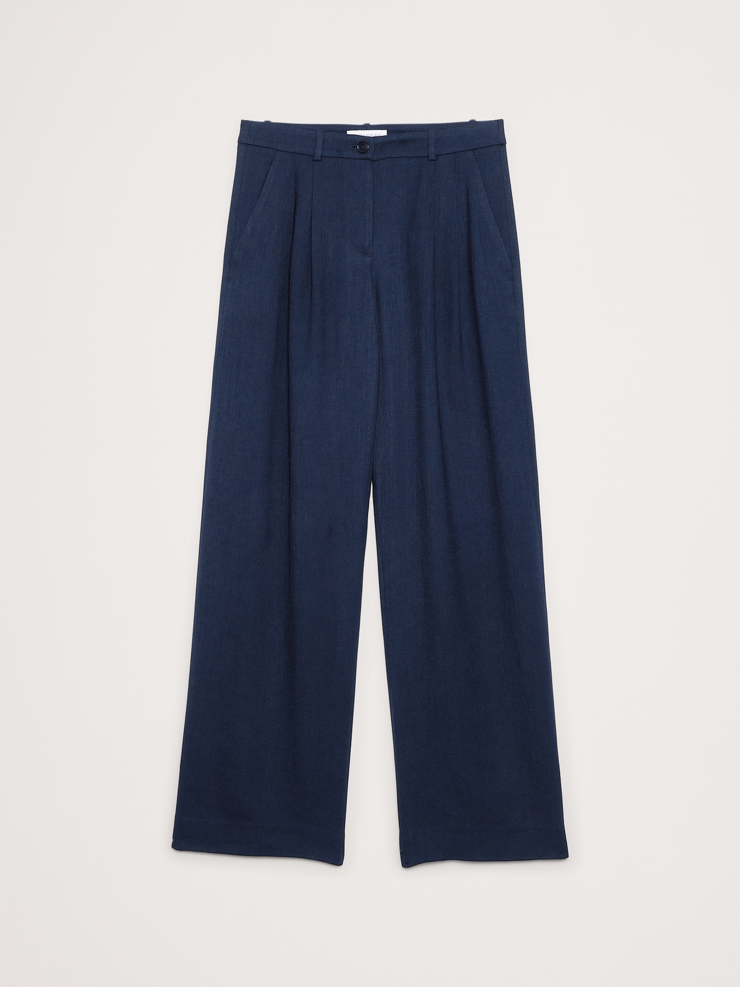 Image number 7 showing, Soho Mid-Rise Pleated Wide-Leg Drapey Twill Pant