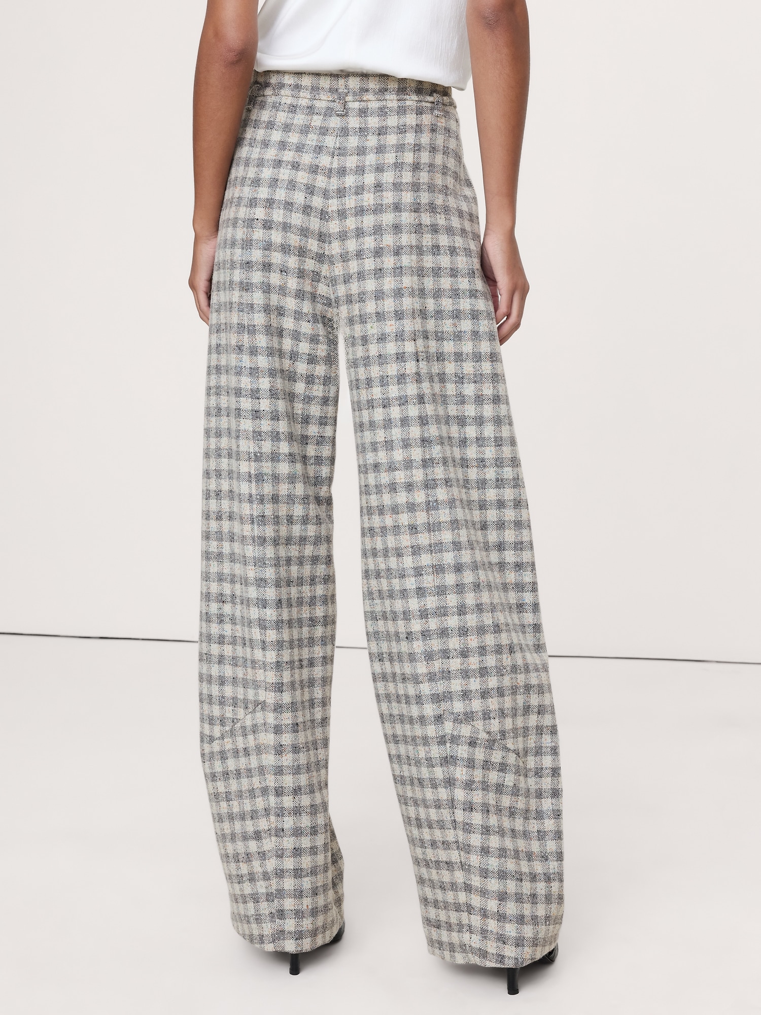 Image number 3 showing, Ultra-High Rise Relaxed Barrel Donegal Pant